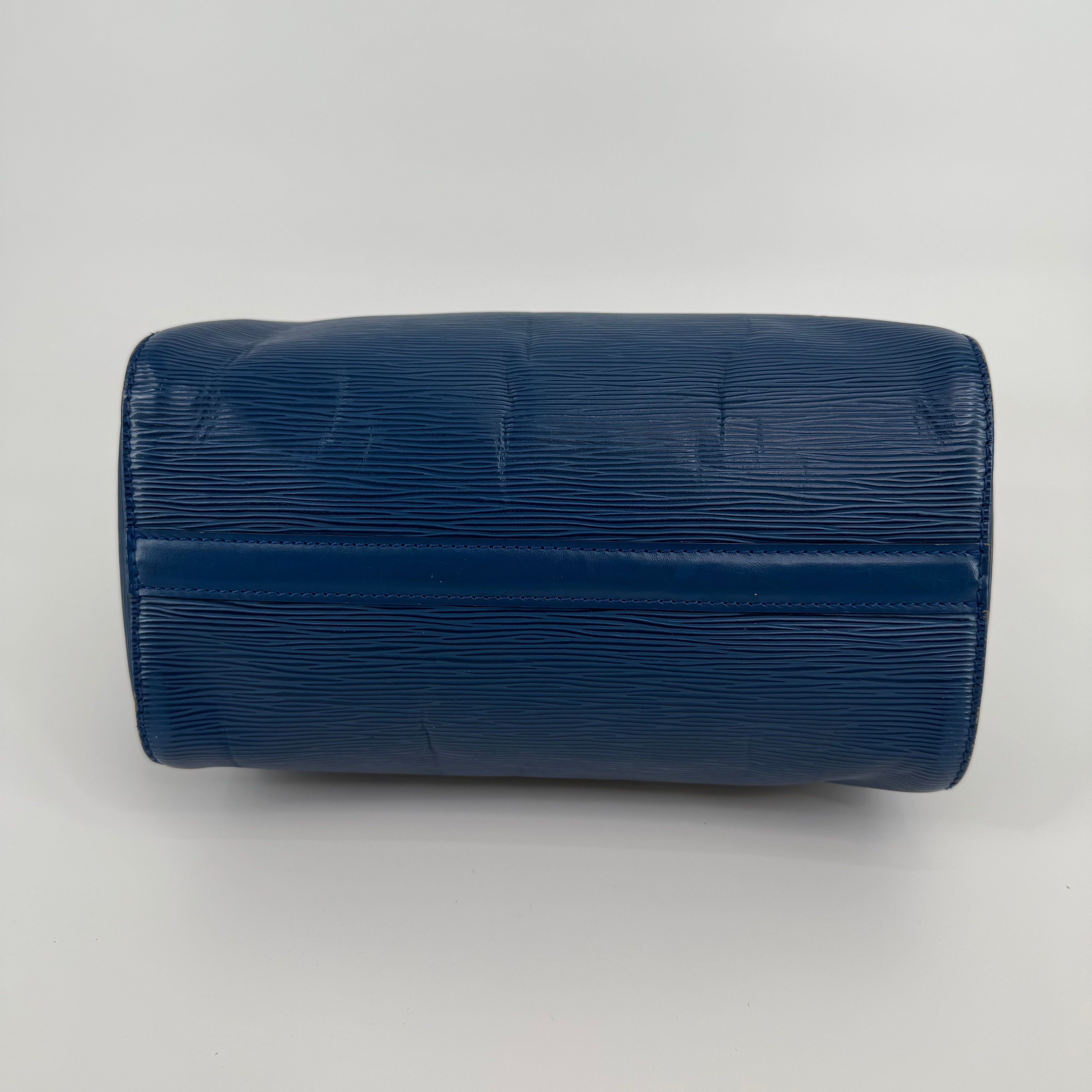 Louis Vuitton Epi Blue Speedy 25