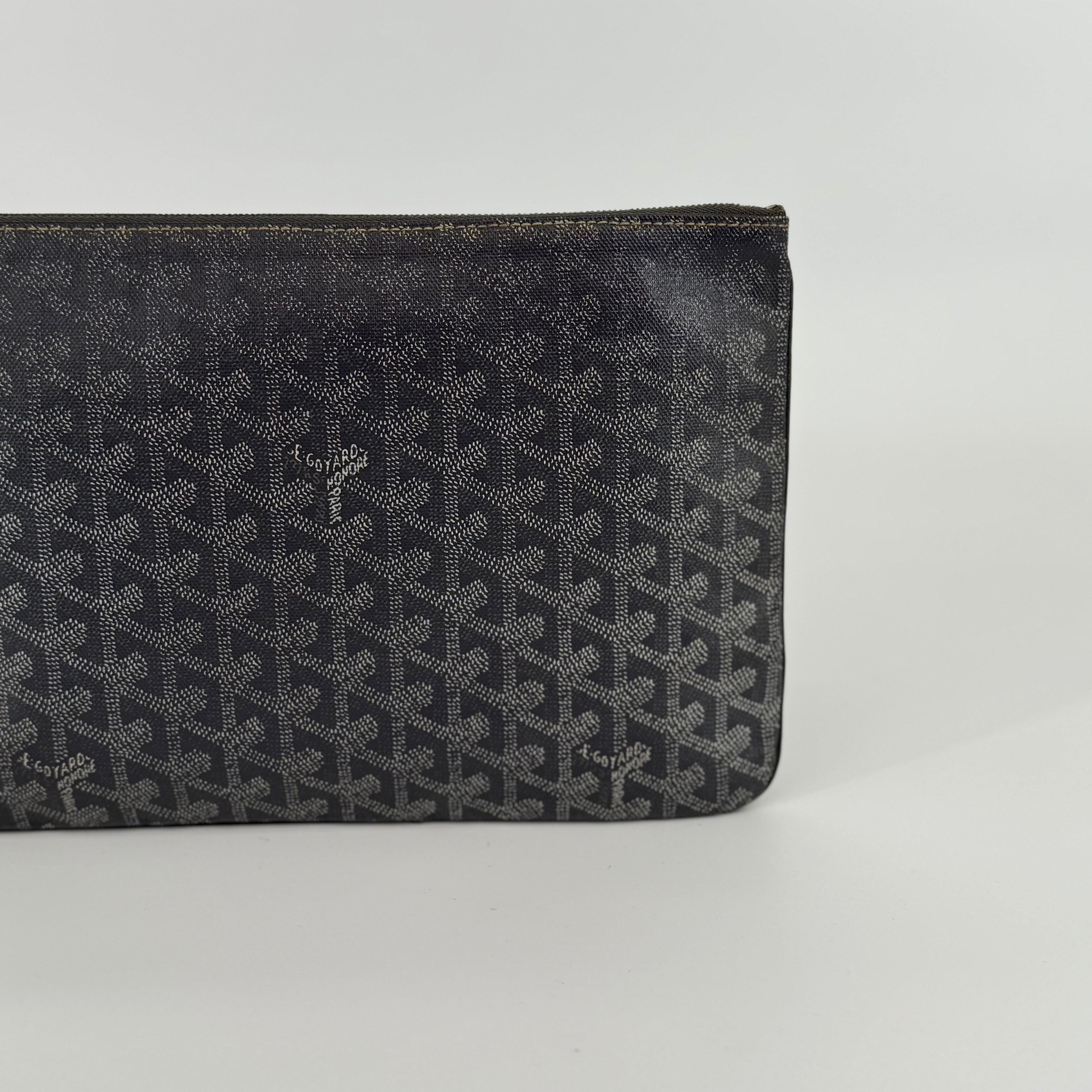 GOYARD Grey Senat Clutch MM