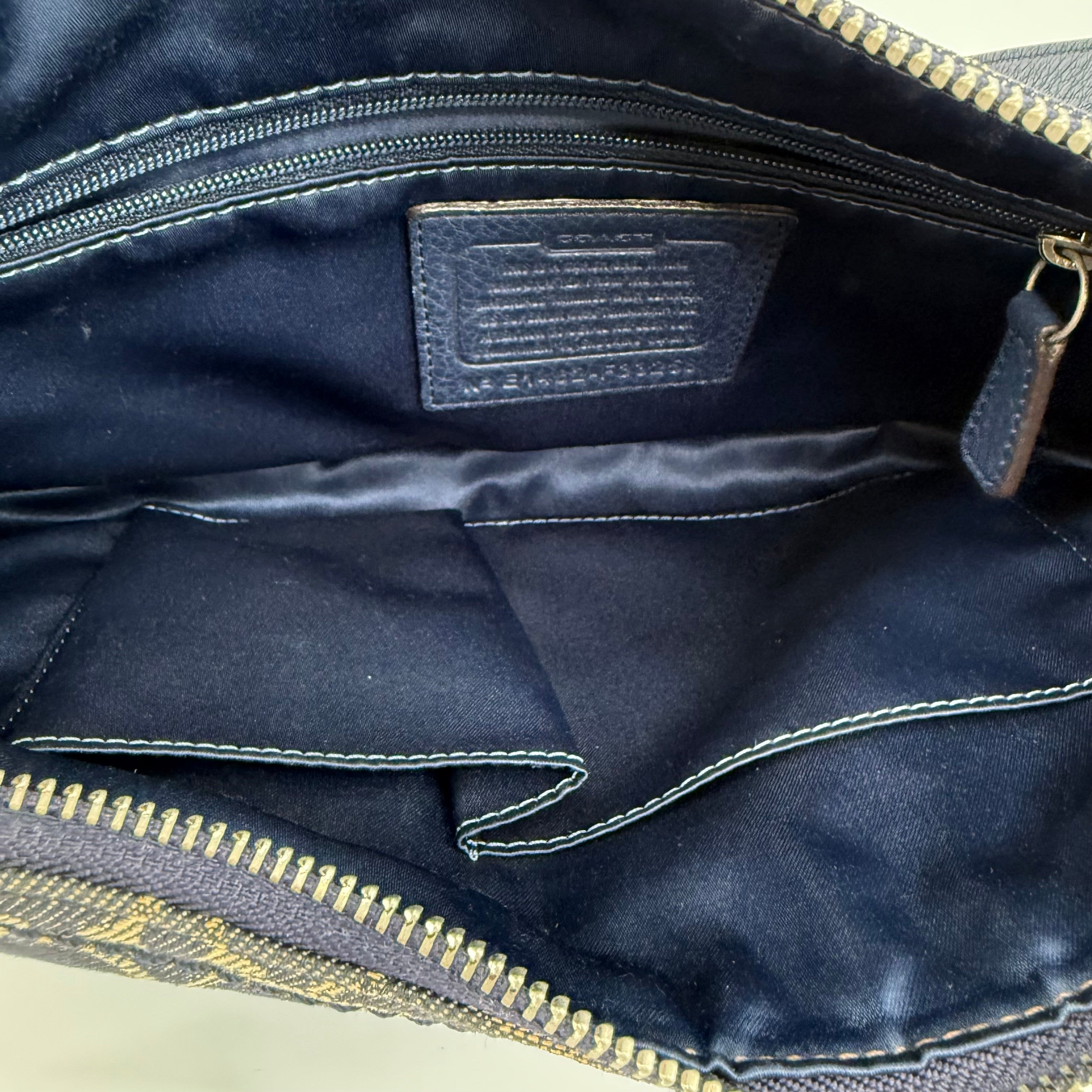 COACH Signature Denim Shoulder Bag
