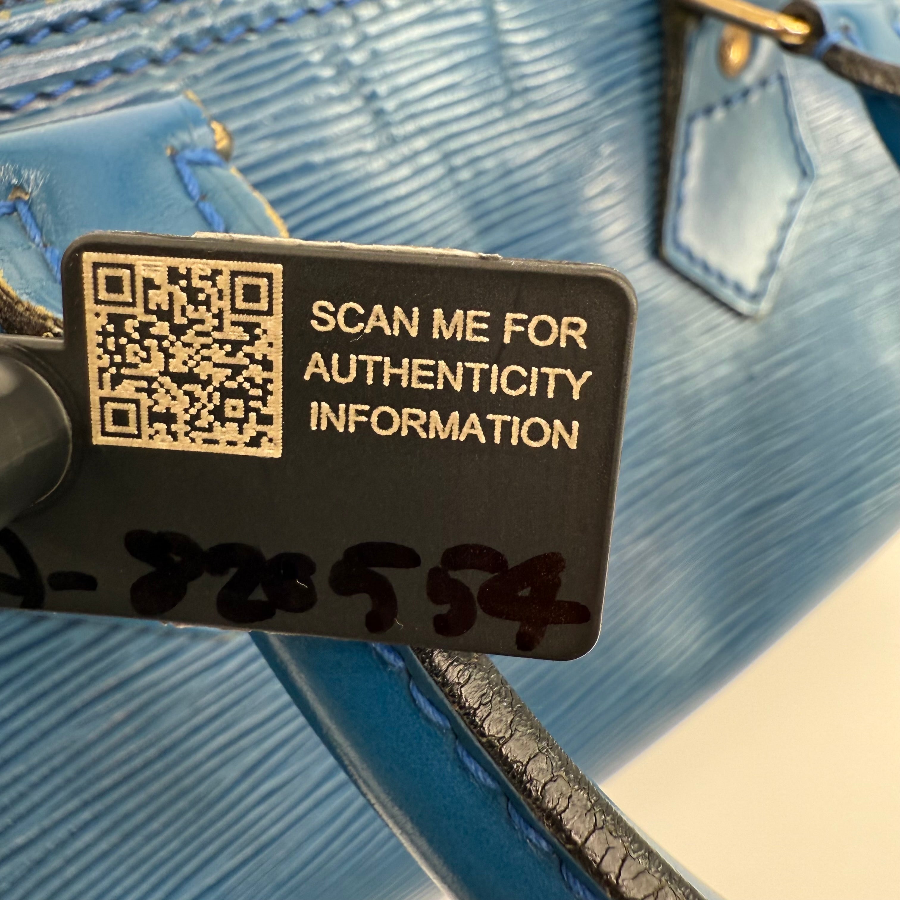 Louis Vuitton Epi Blue Speedy 25
