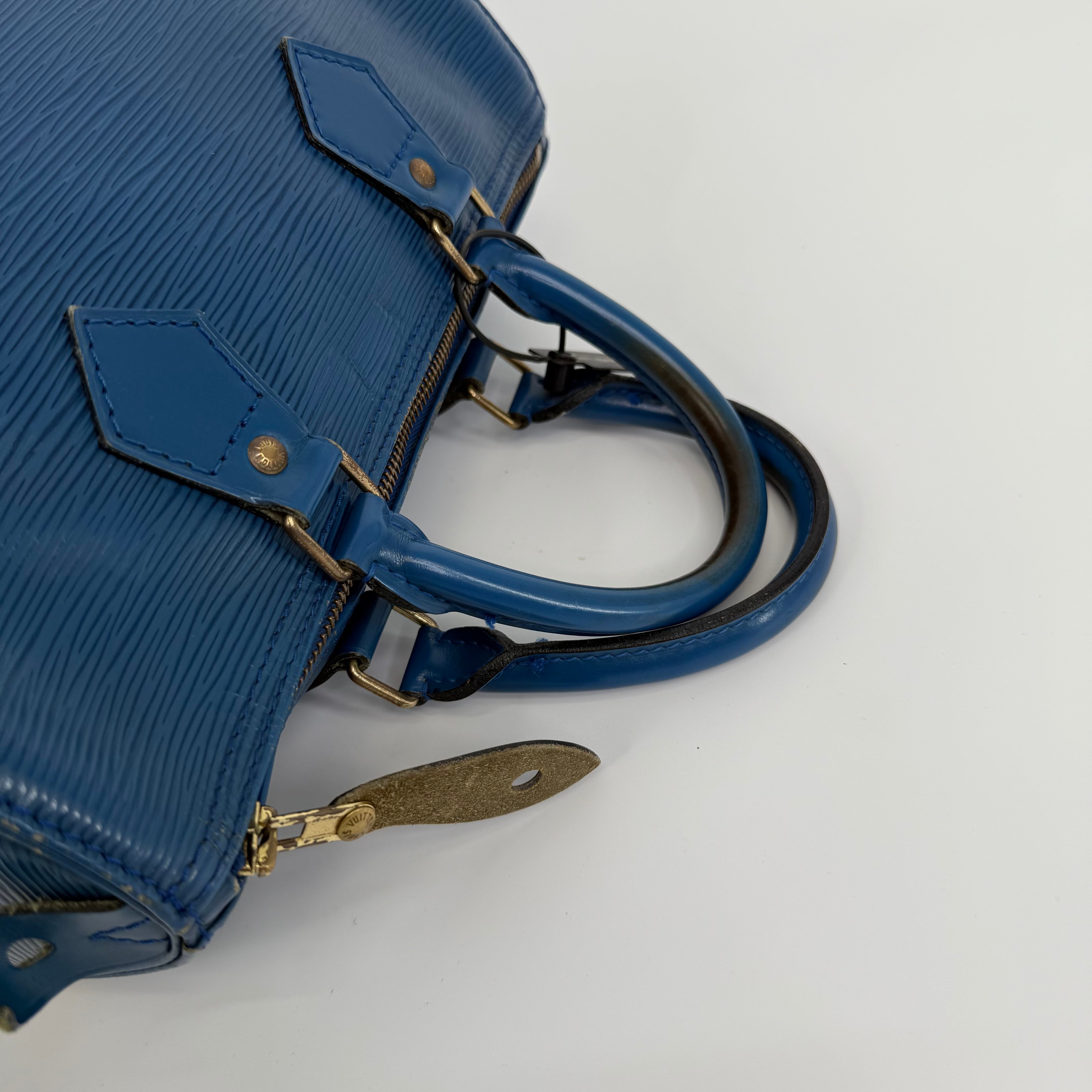 Louis Vuitton Epi Blue Speedy 25