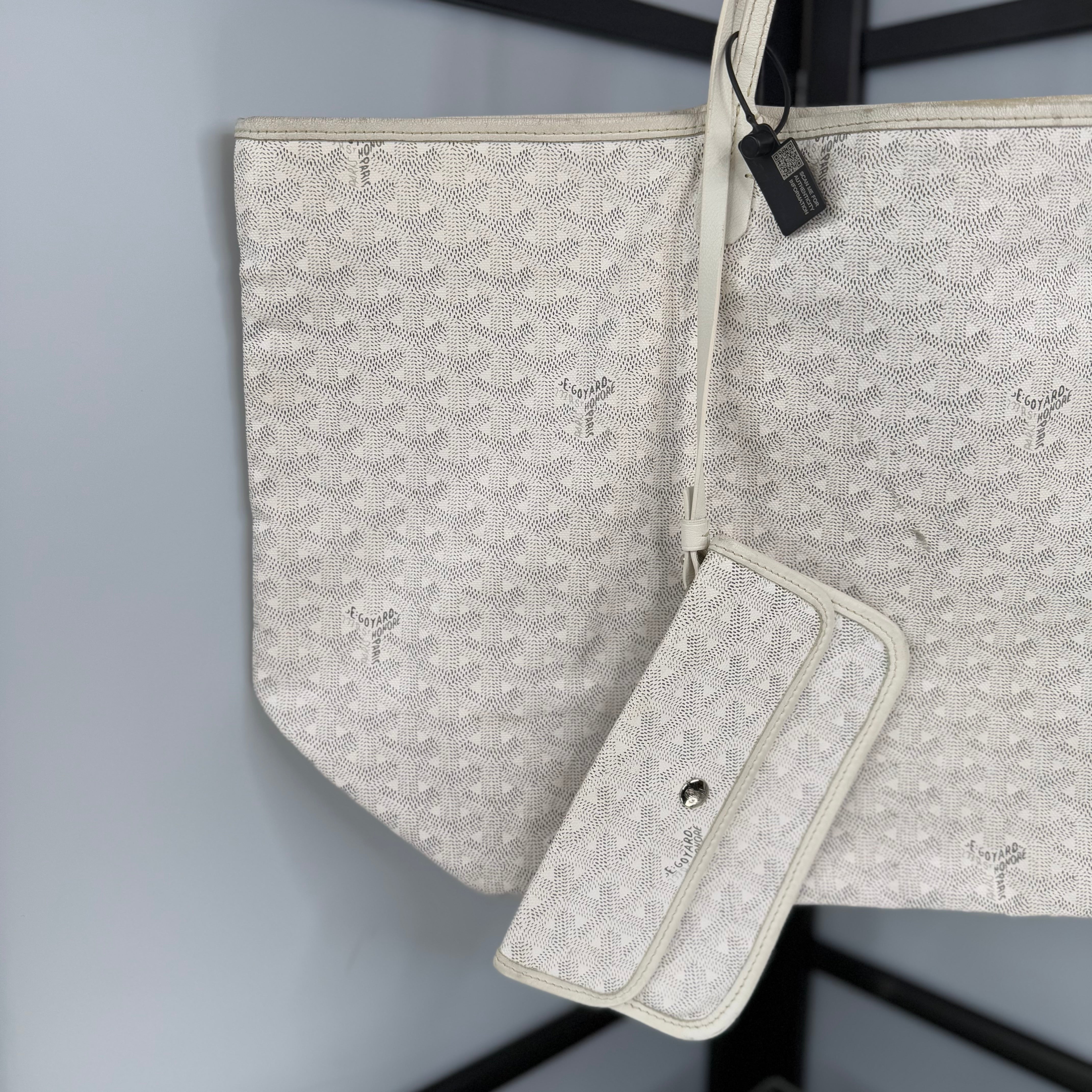 GOYARD Saint Louis Tote Bag White GM