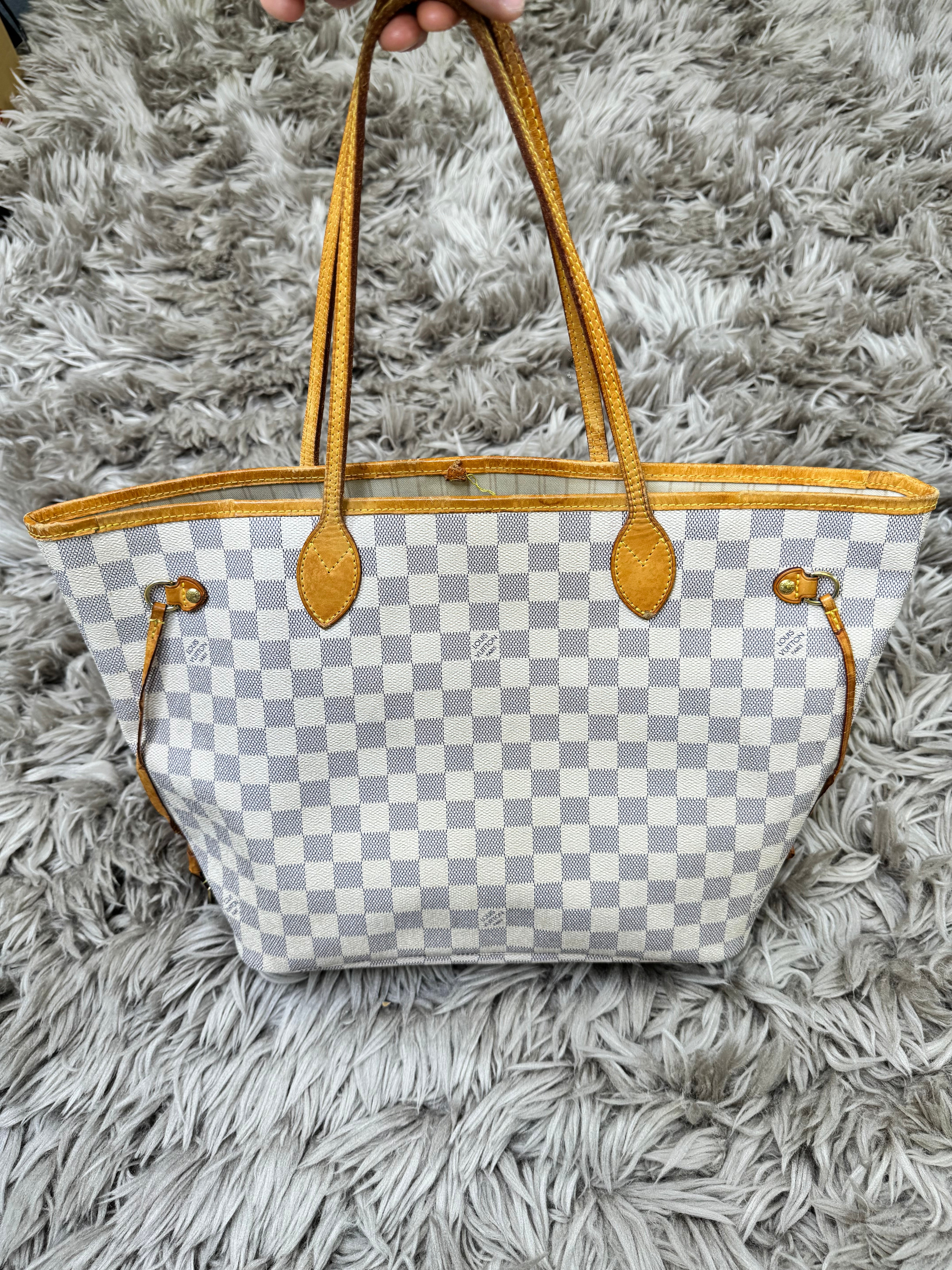 Louis Vuitton neverfull MM Damier azur