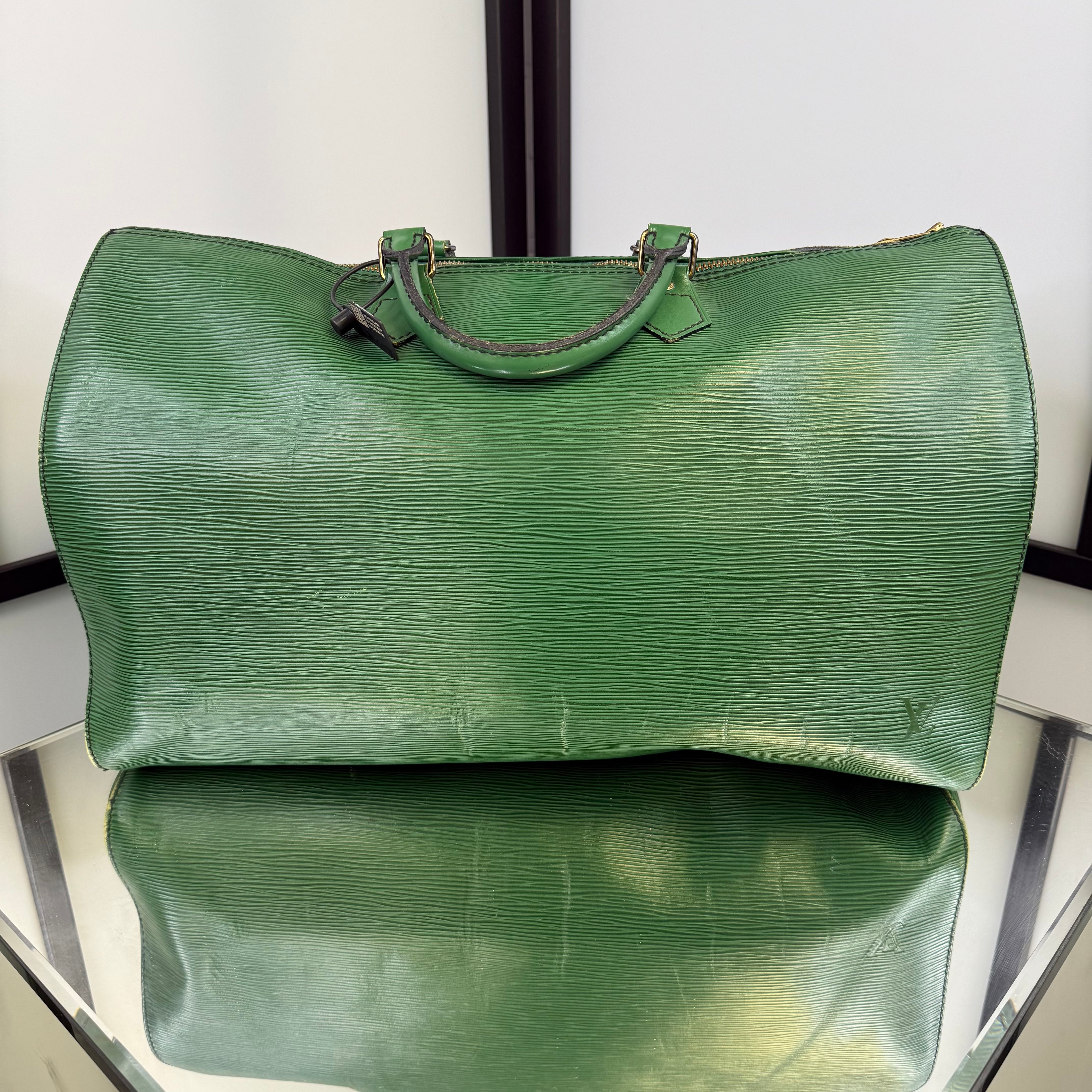 Louis Vuitton Epi Green Speedy 40