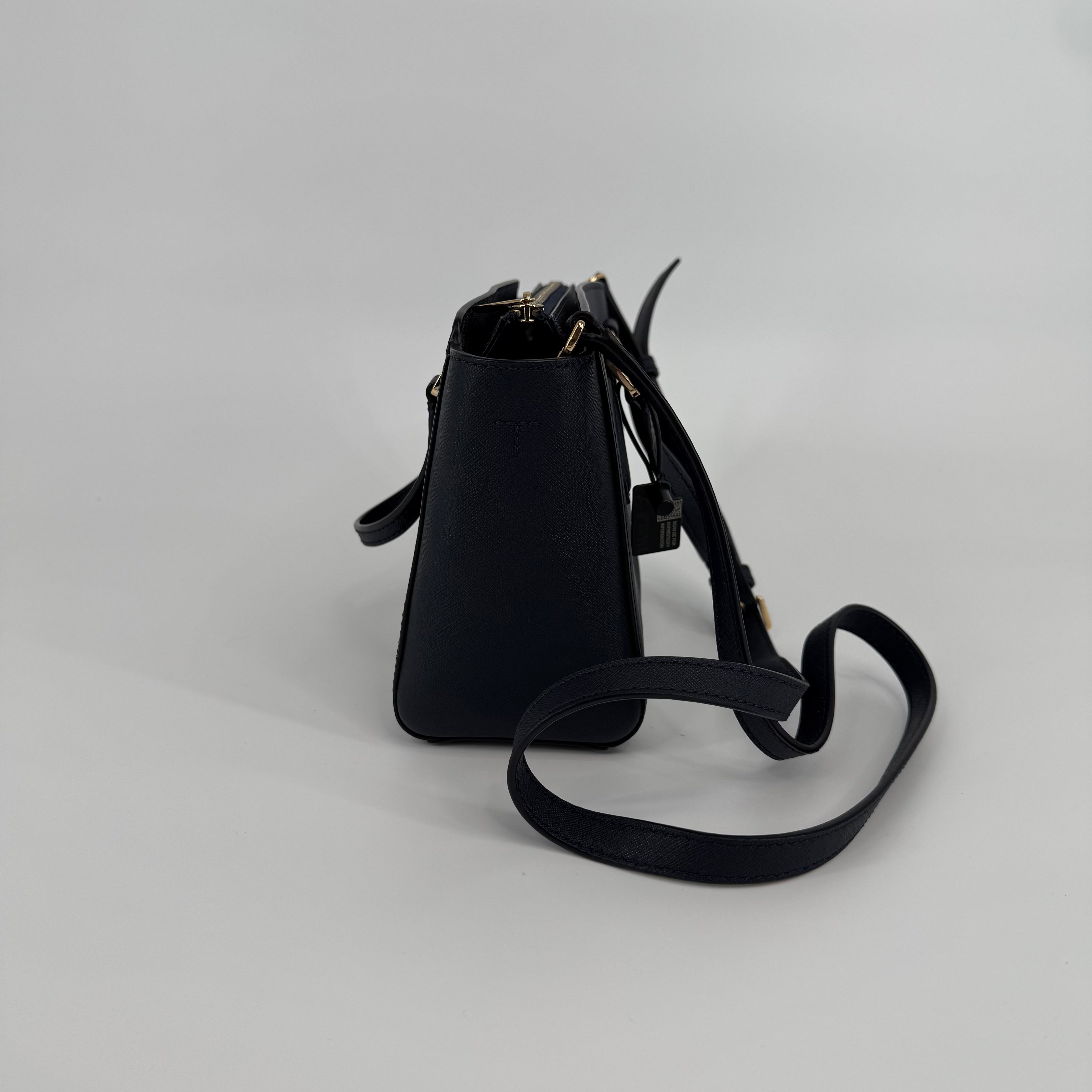 Tory Burch Navy Mini Emerson Handbag