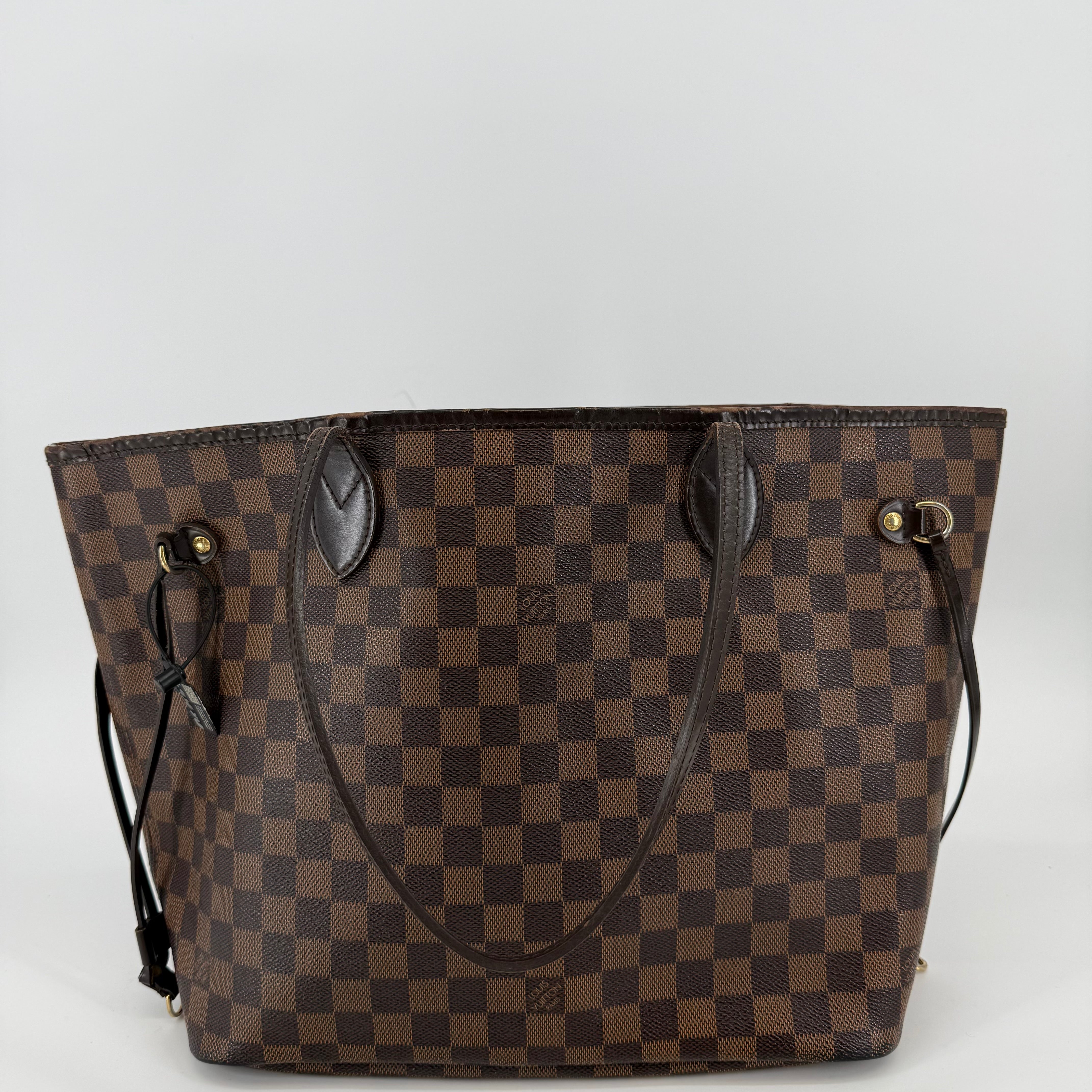 Louis Vuitton Damier Ebene Neverfull MM Tote Bag (986818)
