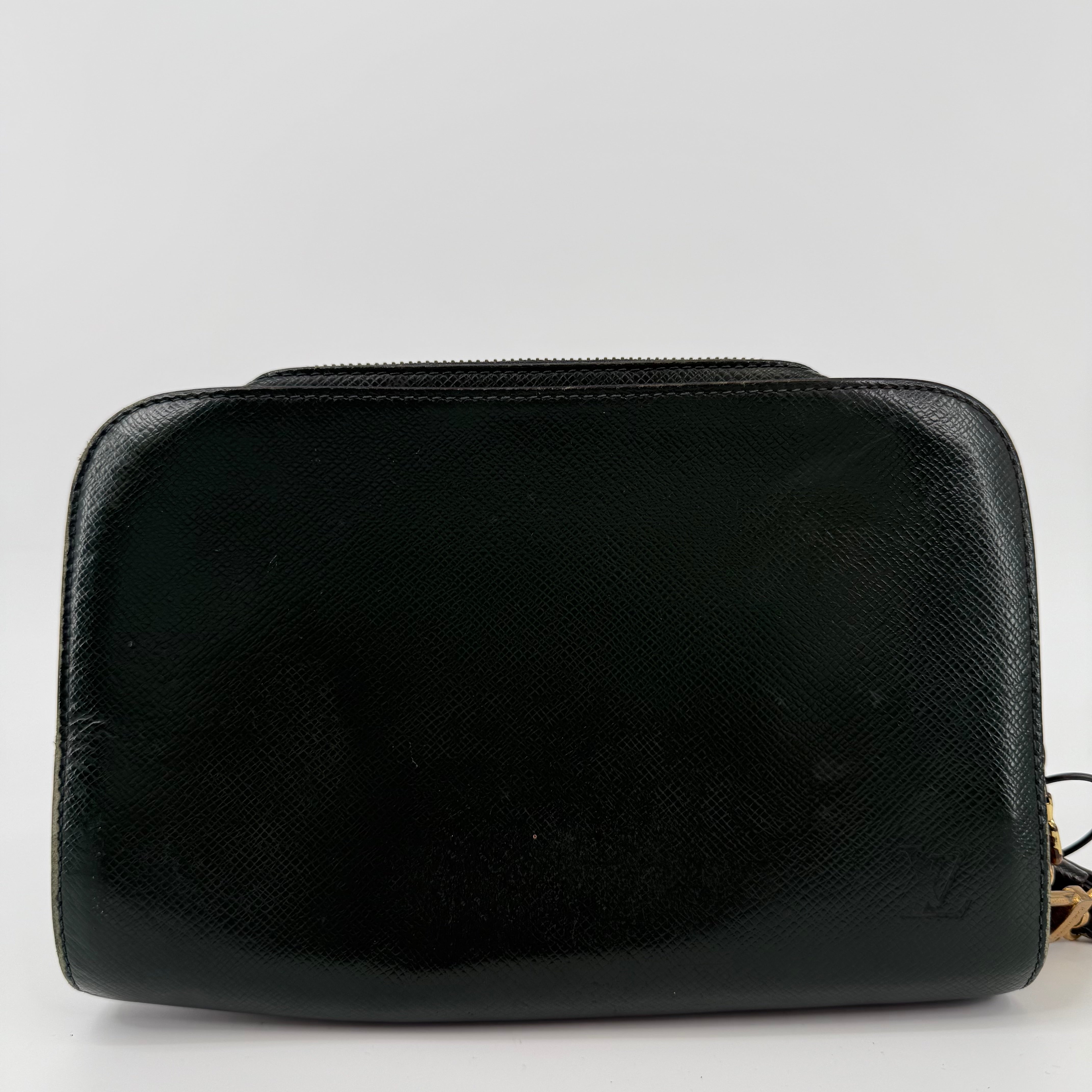 Louis Vuitton Green Taiga Wash Bag