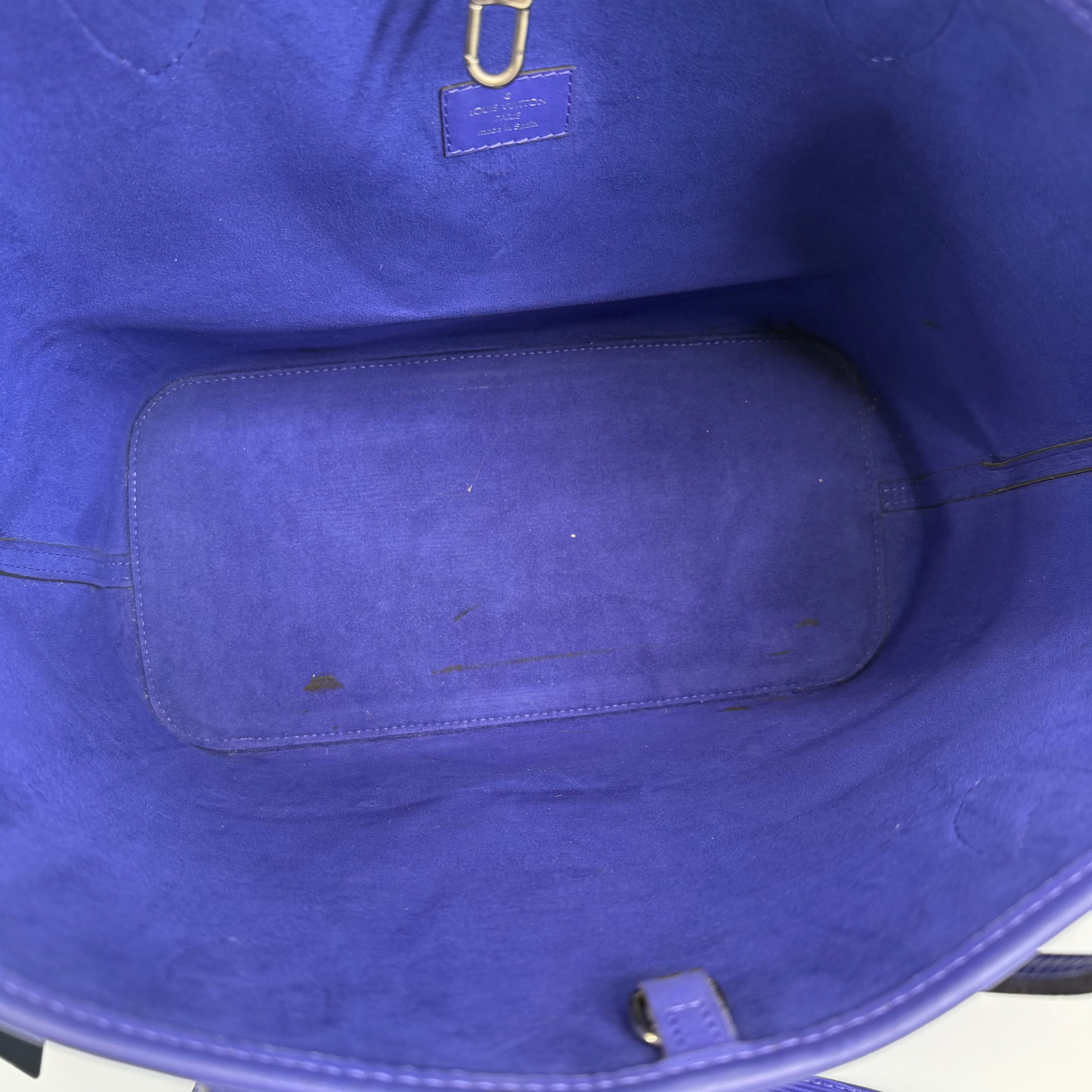 Louis Vuitton Epi Purple Neverfull MM With Pouch