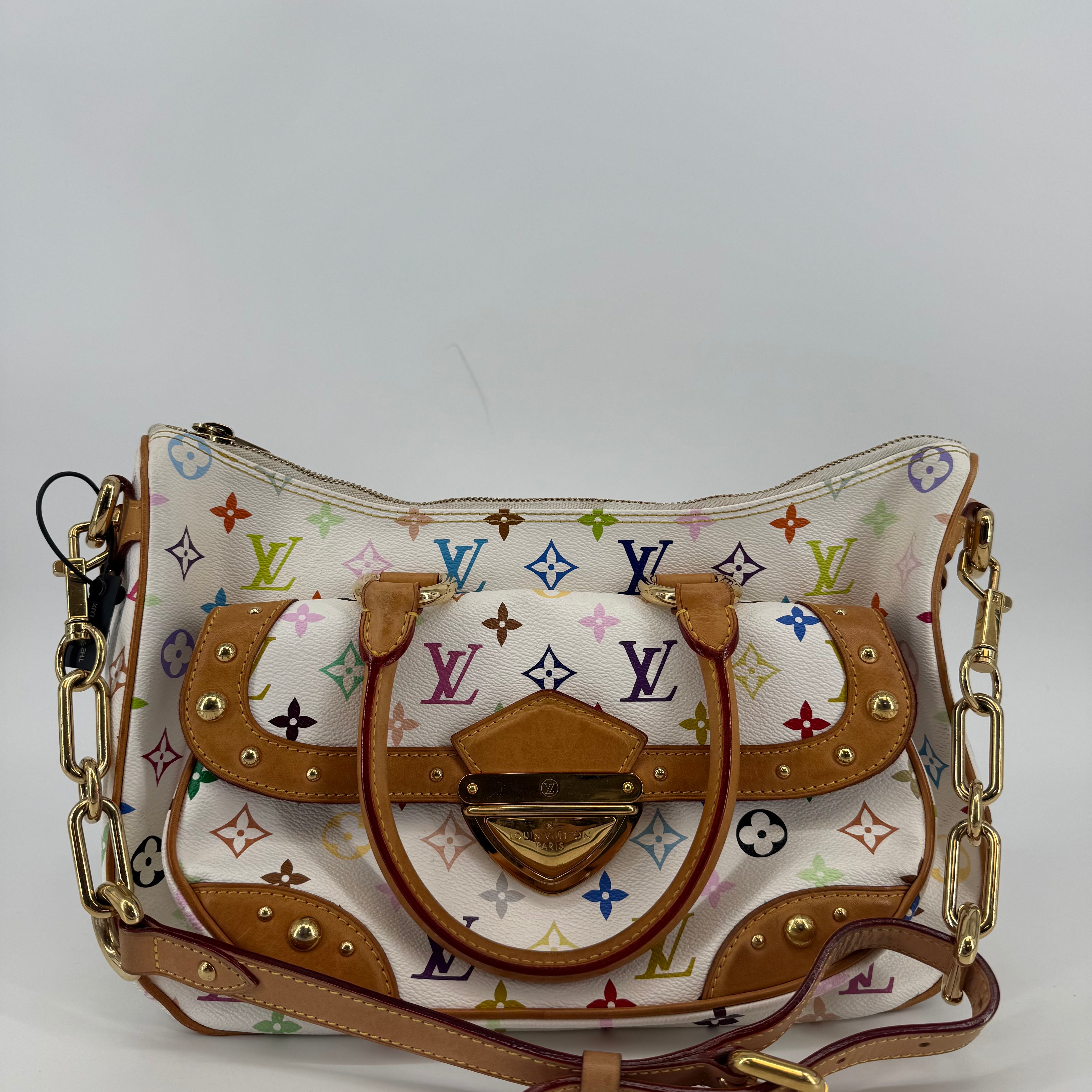 Louis Vuitton Takashi Murakami White Rita Handbag (L-418)