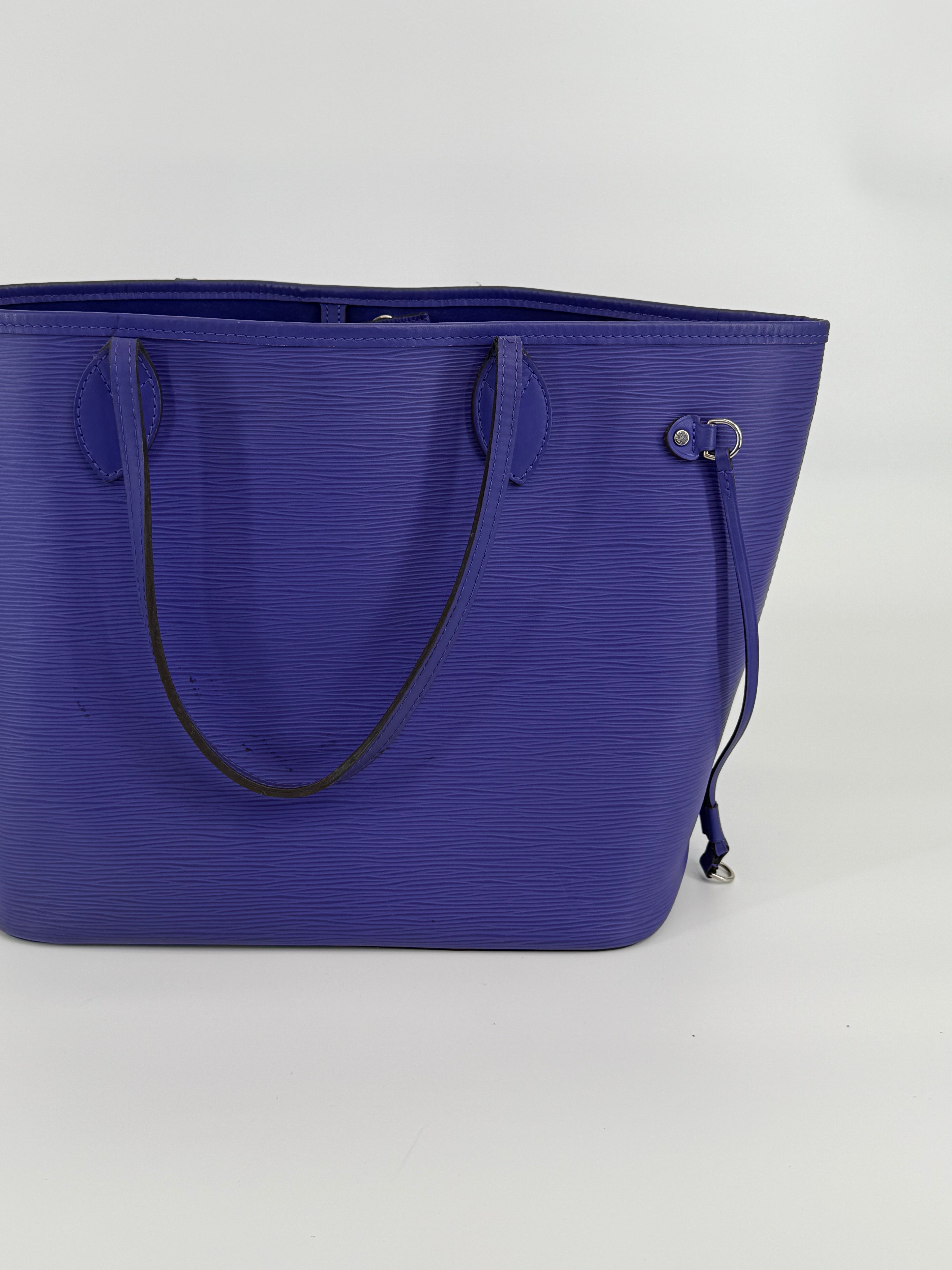 Louis Vuitton Epi Purple Neverfull MM With Pouch
