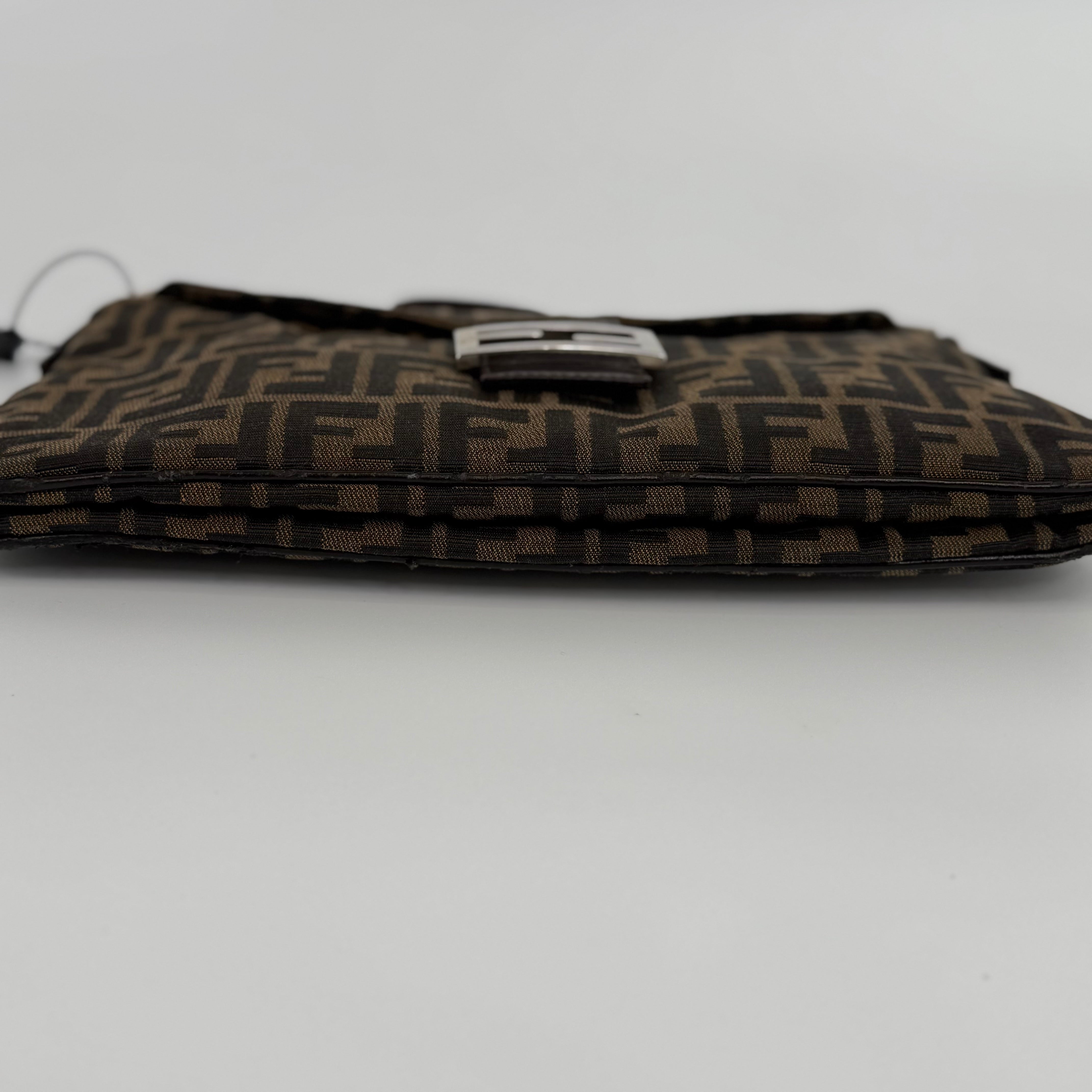 FENDI Brown FF Baguette Handbag