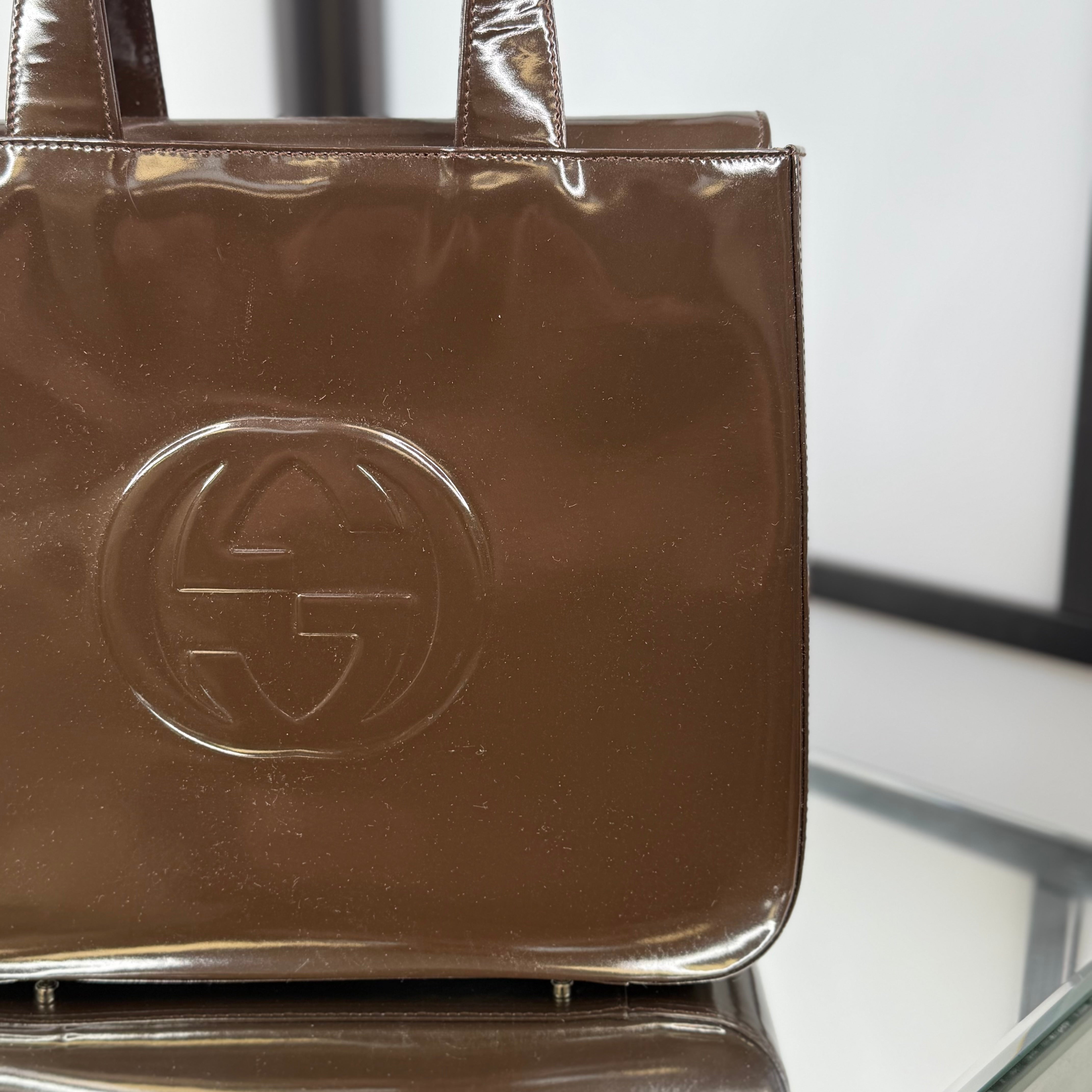 GUCCI Patent Leather HandBag