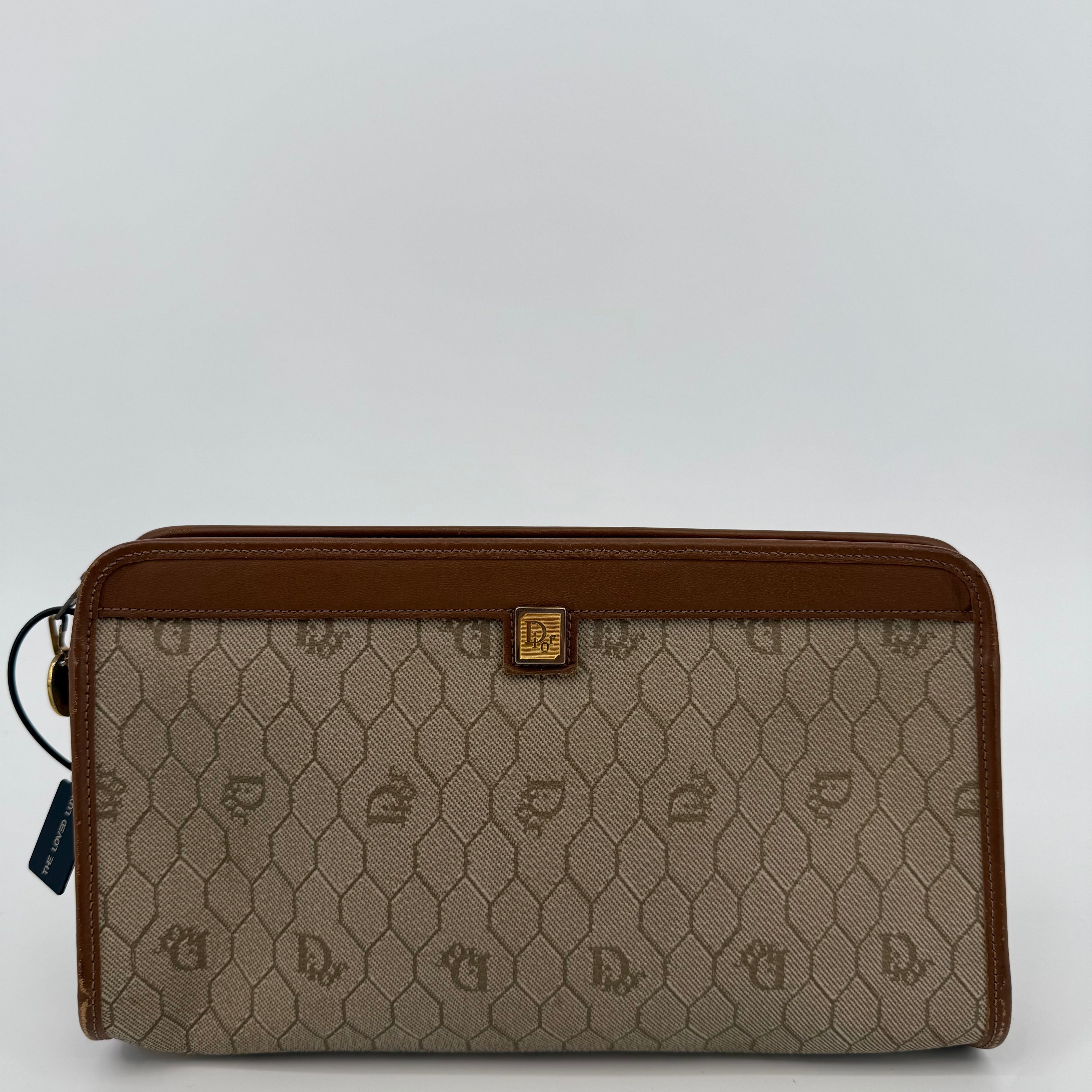 Dior Beige Monogram Wash Bag