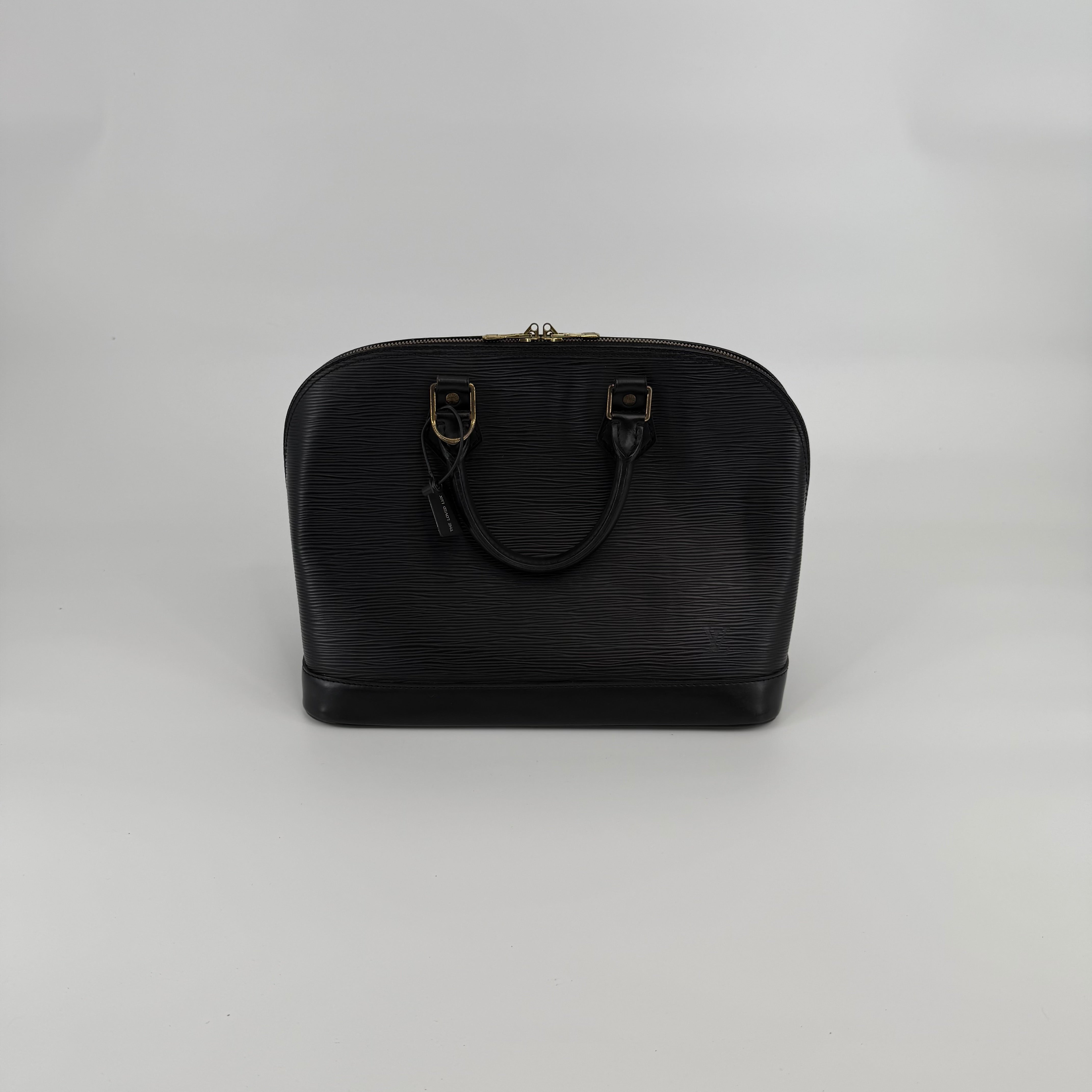 Louis Vuitton Epi Black Alma
