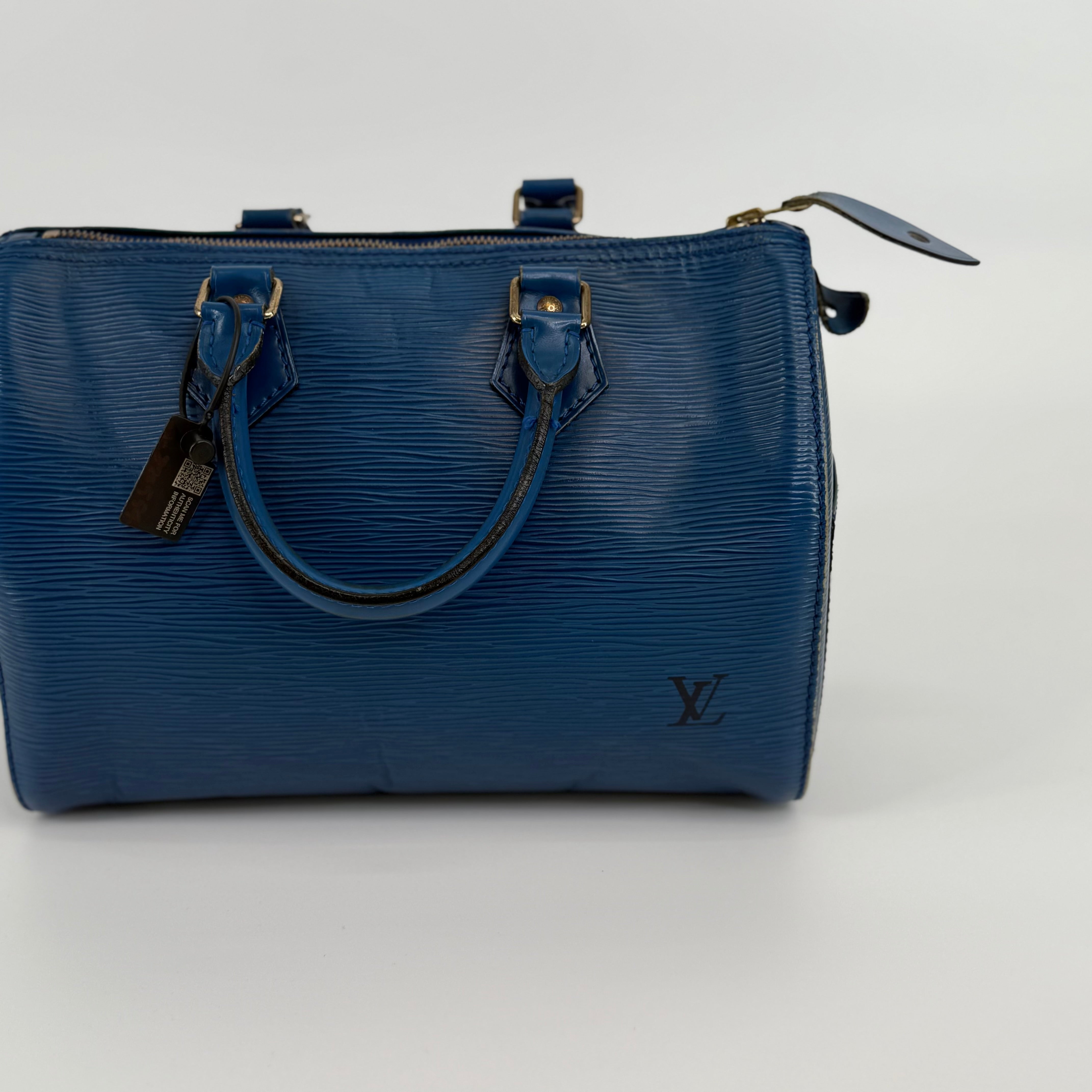 Louis Vuitton Epi Blue Speedy 25
