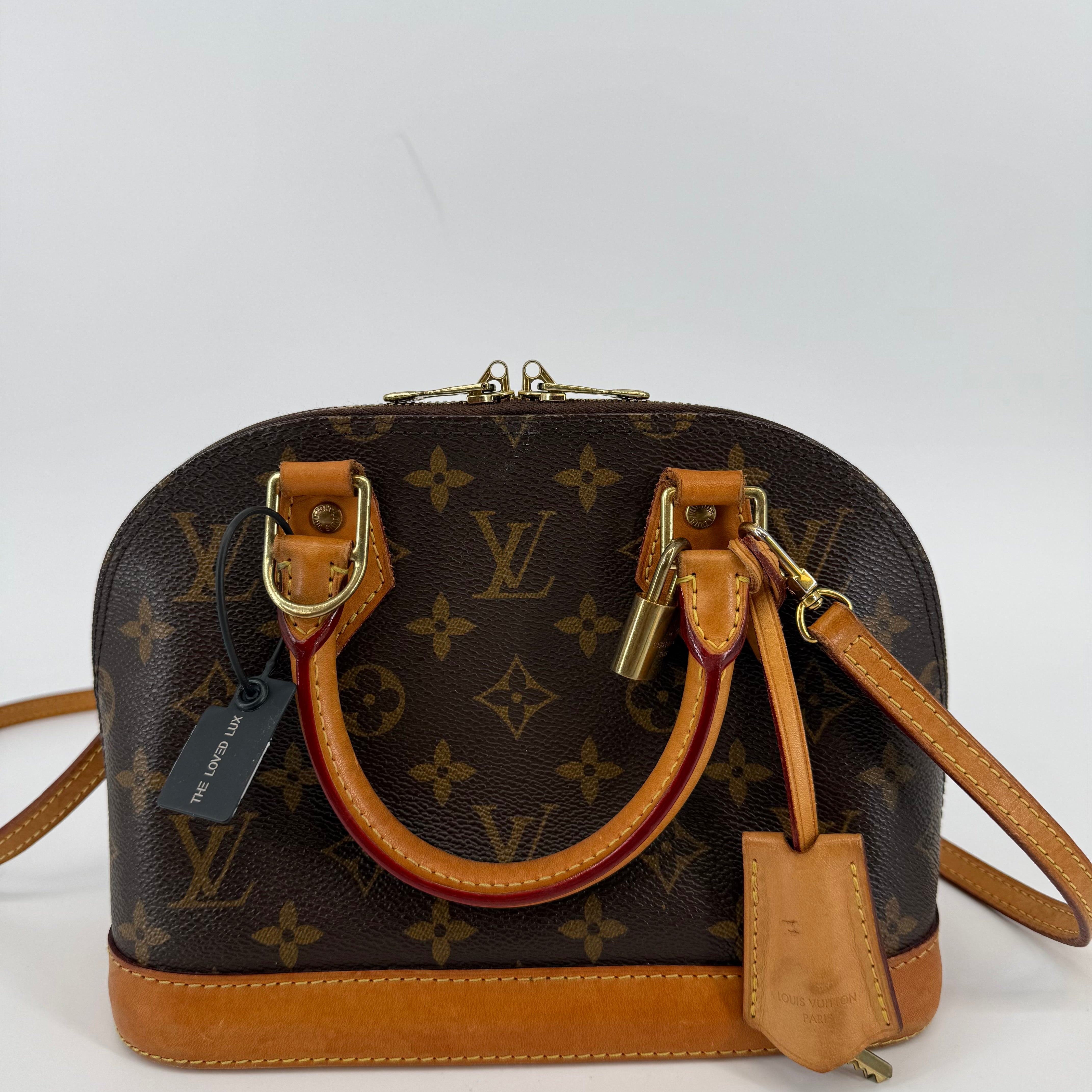 Louis Vuitton Monogram Alma BB With Strap (L-429)