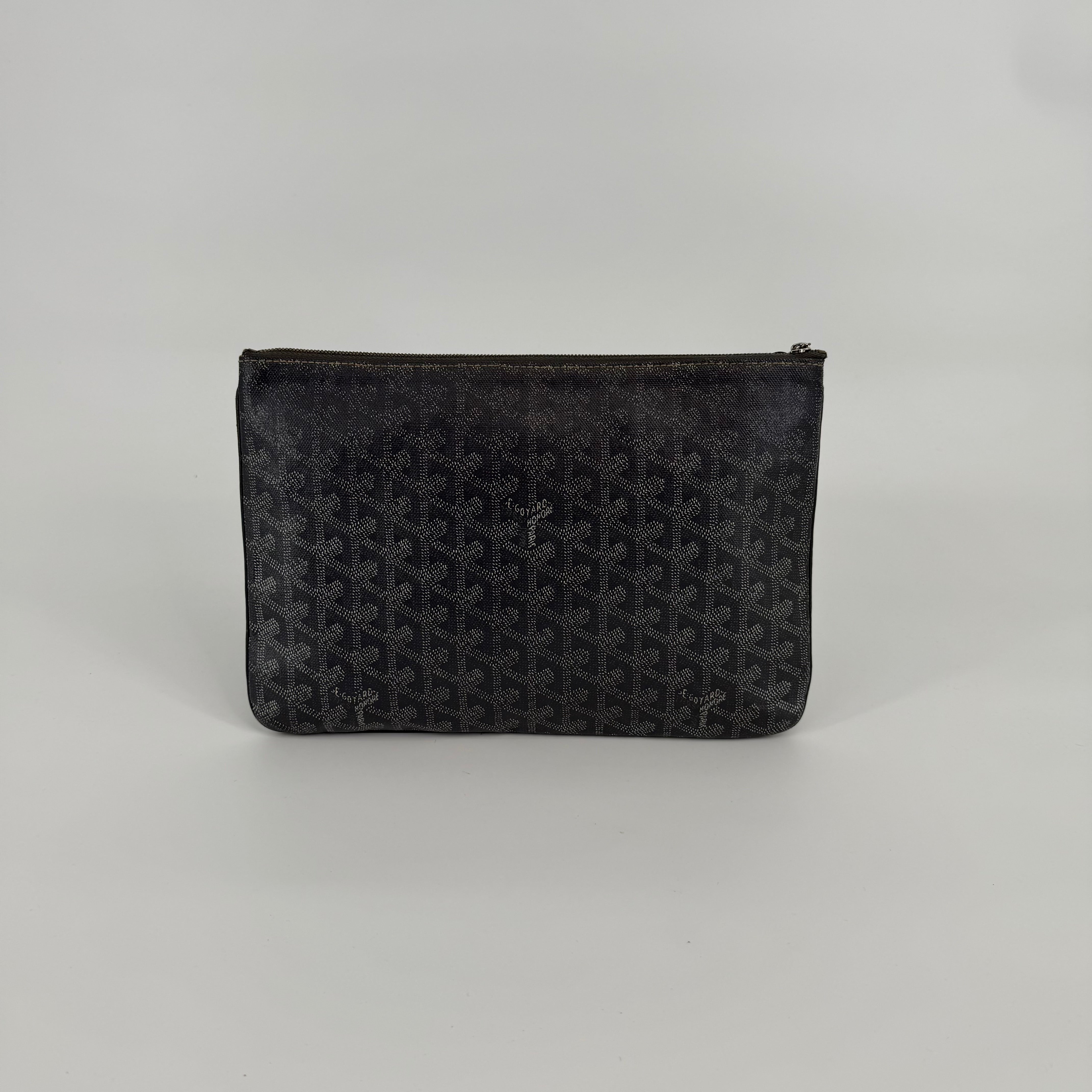 GOYARD Grey Senat Clutch MM