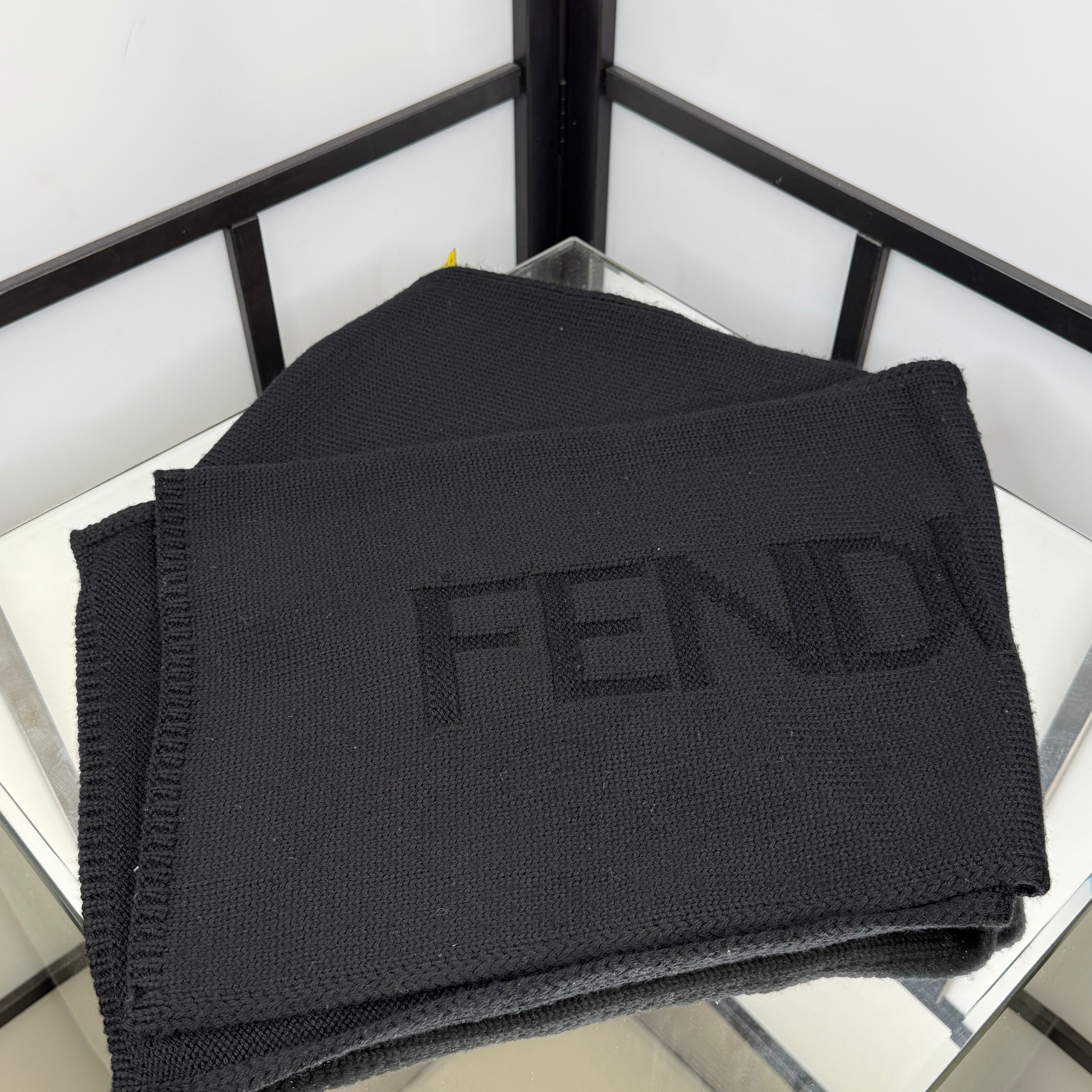 FENDI Black Scarf