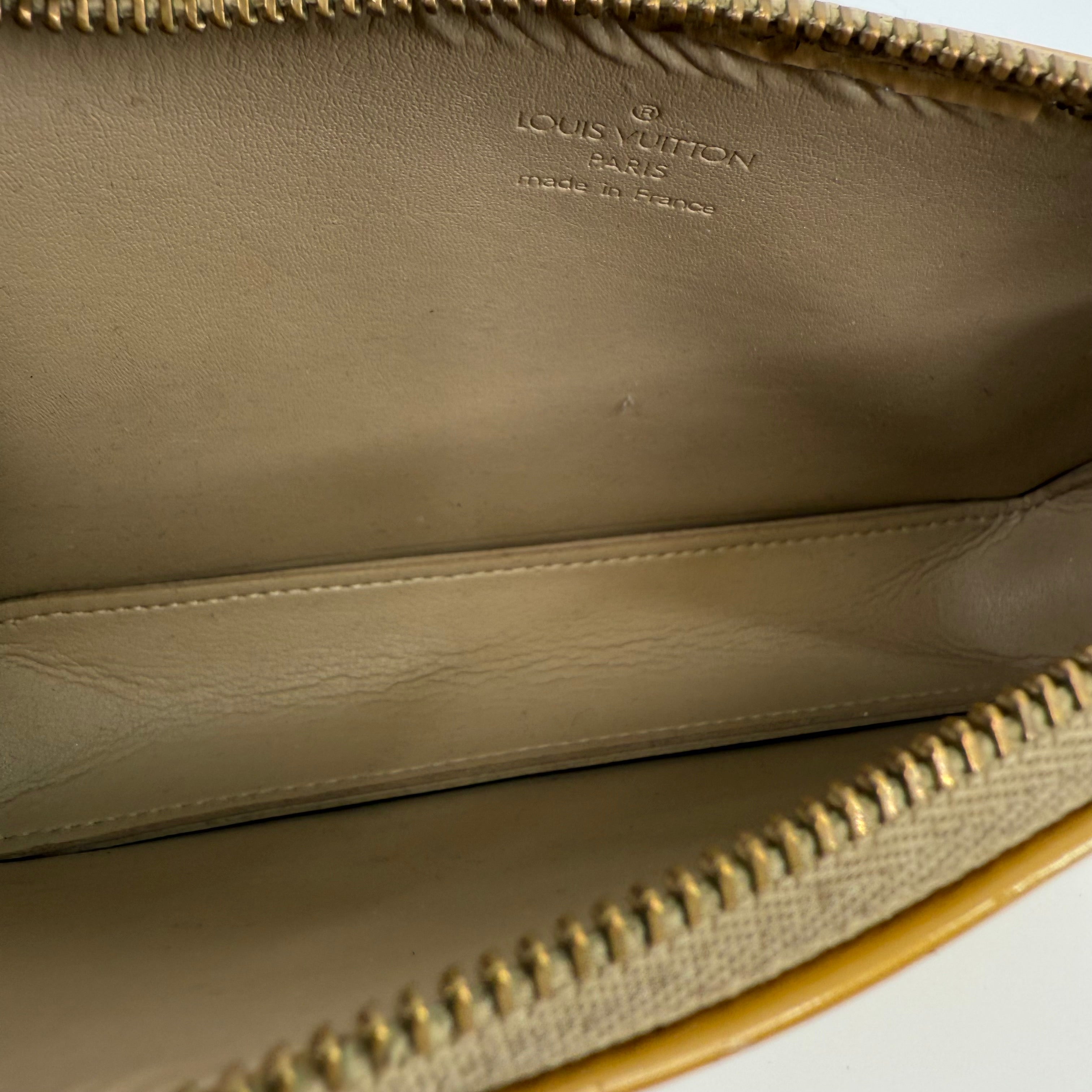 Louis Vuitton Gold Monogram Patent Leather Vernis Pochette