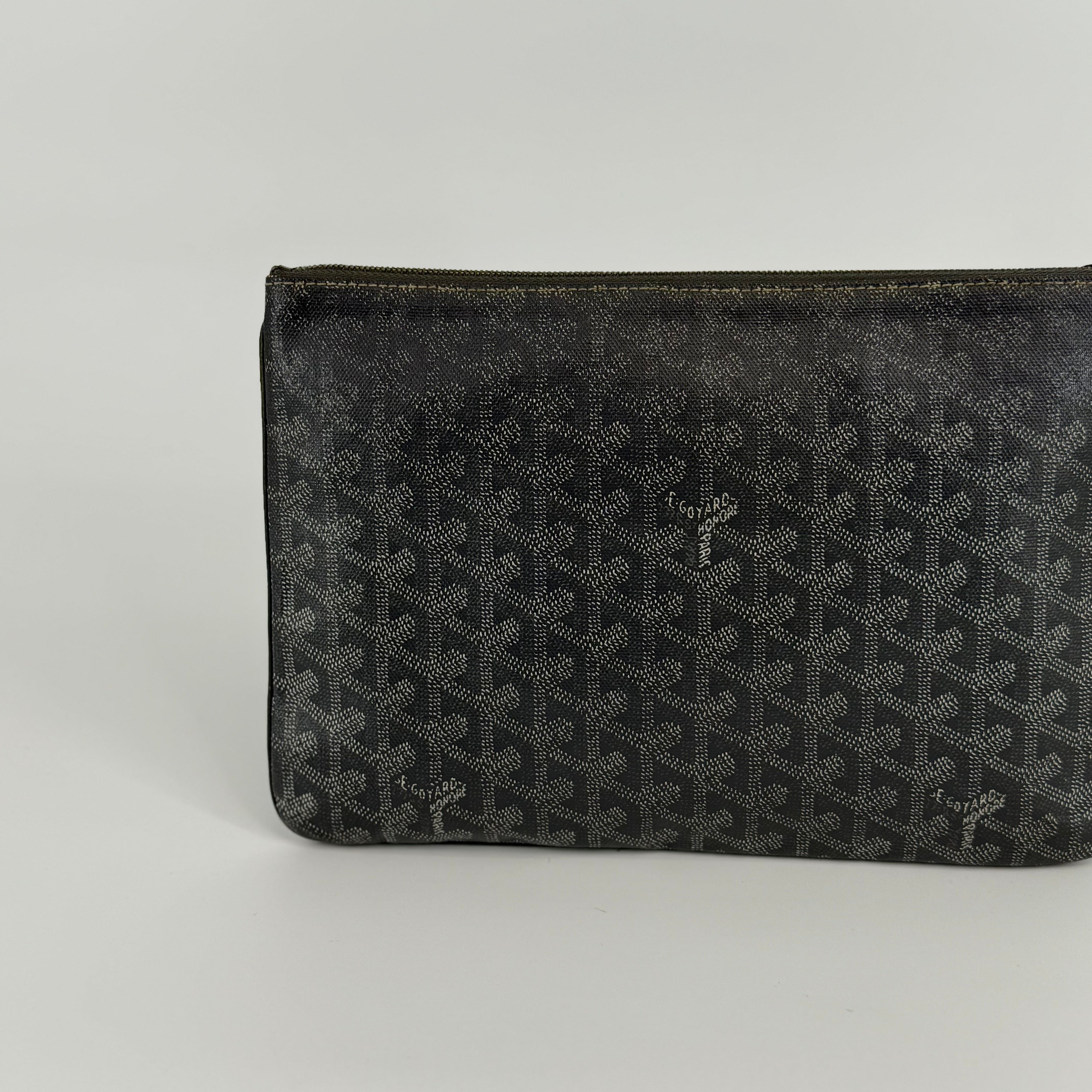GOYARD Grey Senat Clutch MM