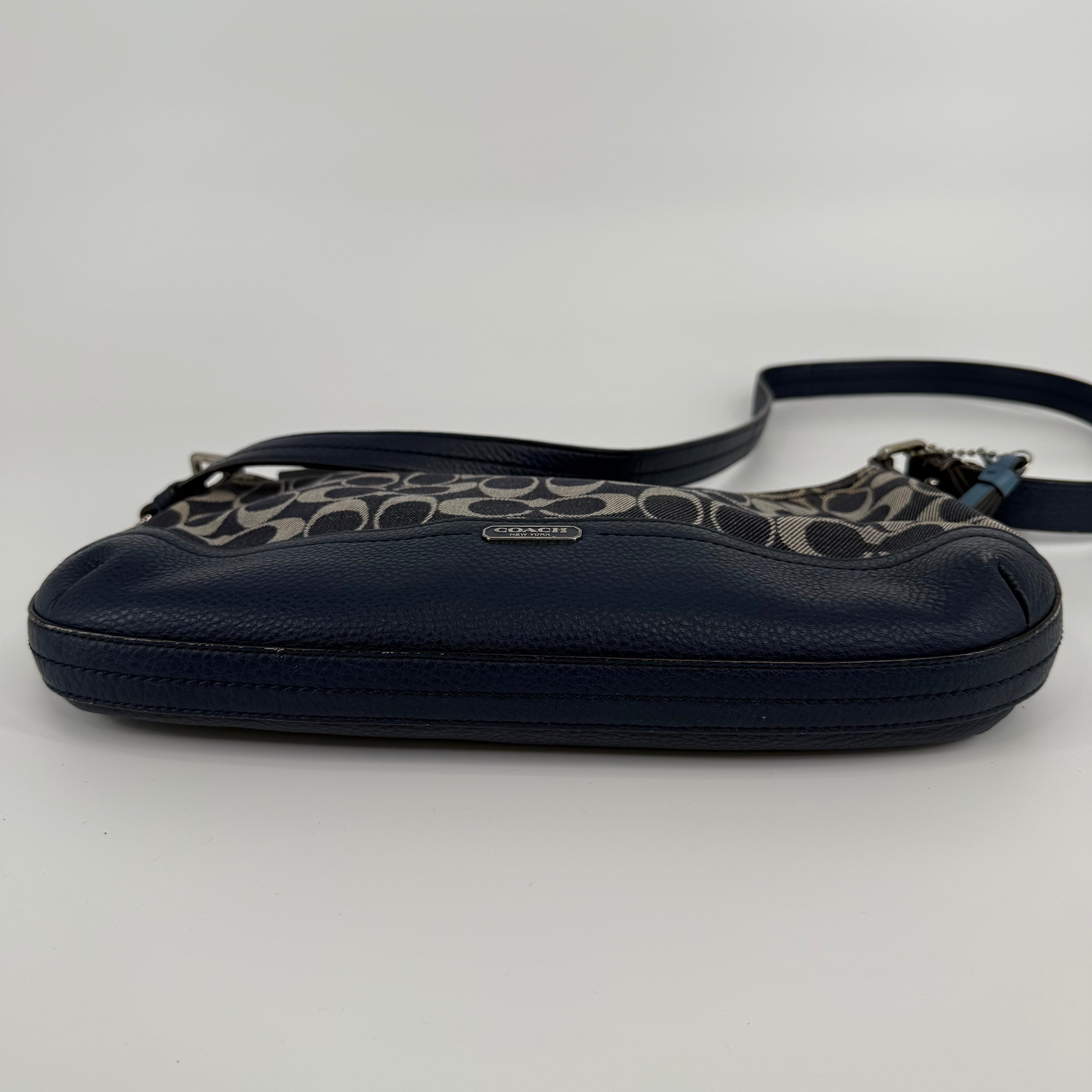 COACH Signature Denim Shoulder Bag