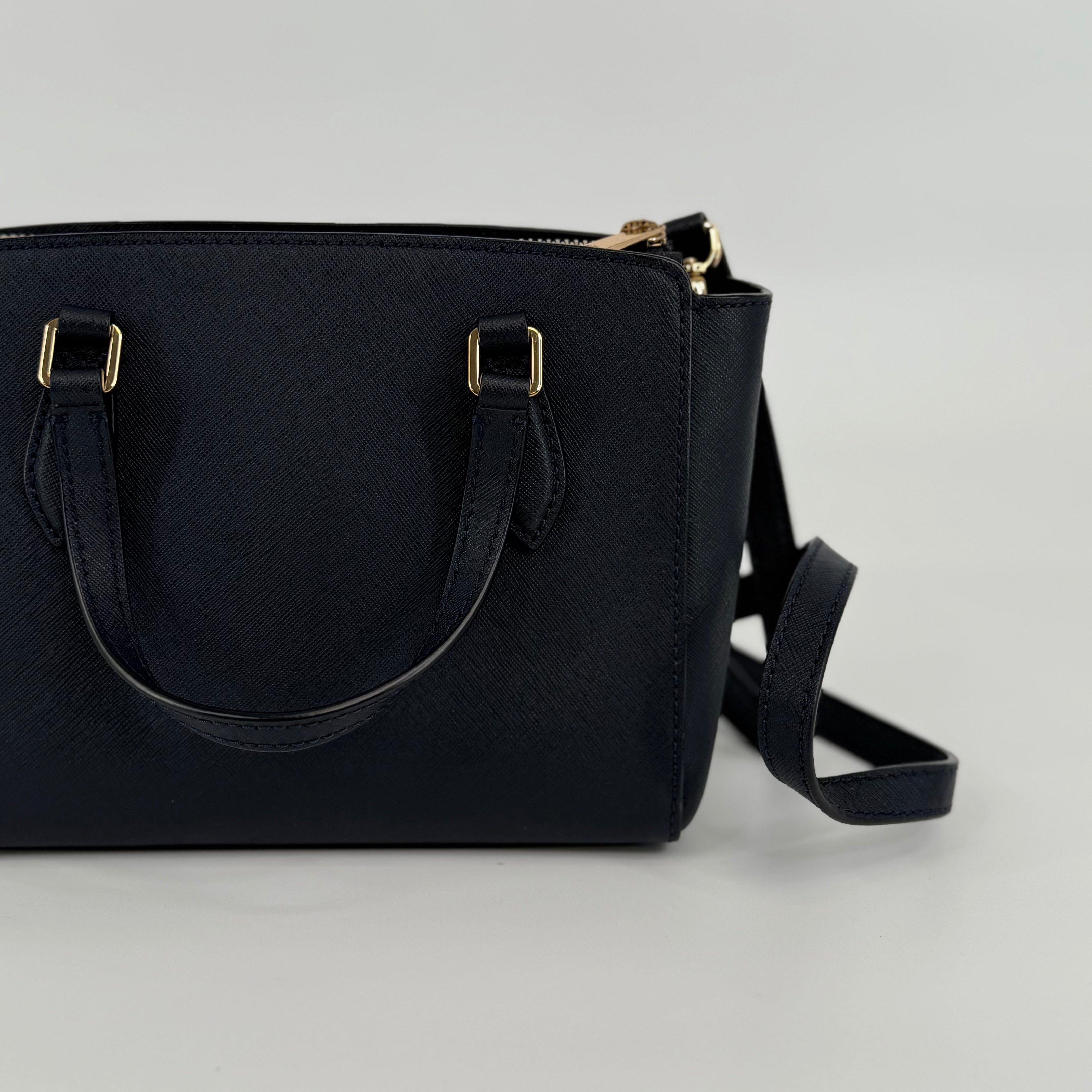 Tory Burch Navy Mini Emerson Handbag