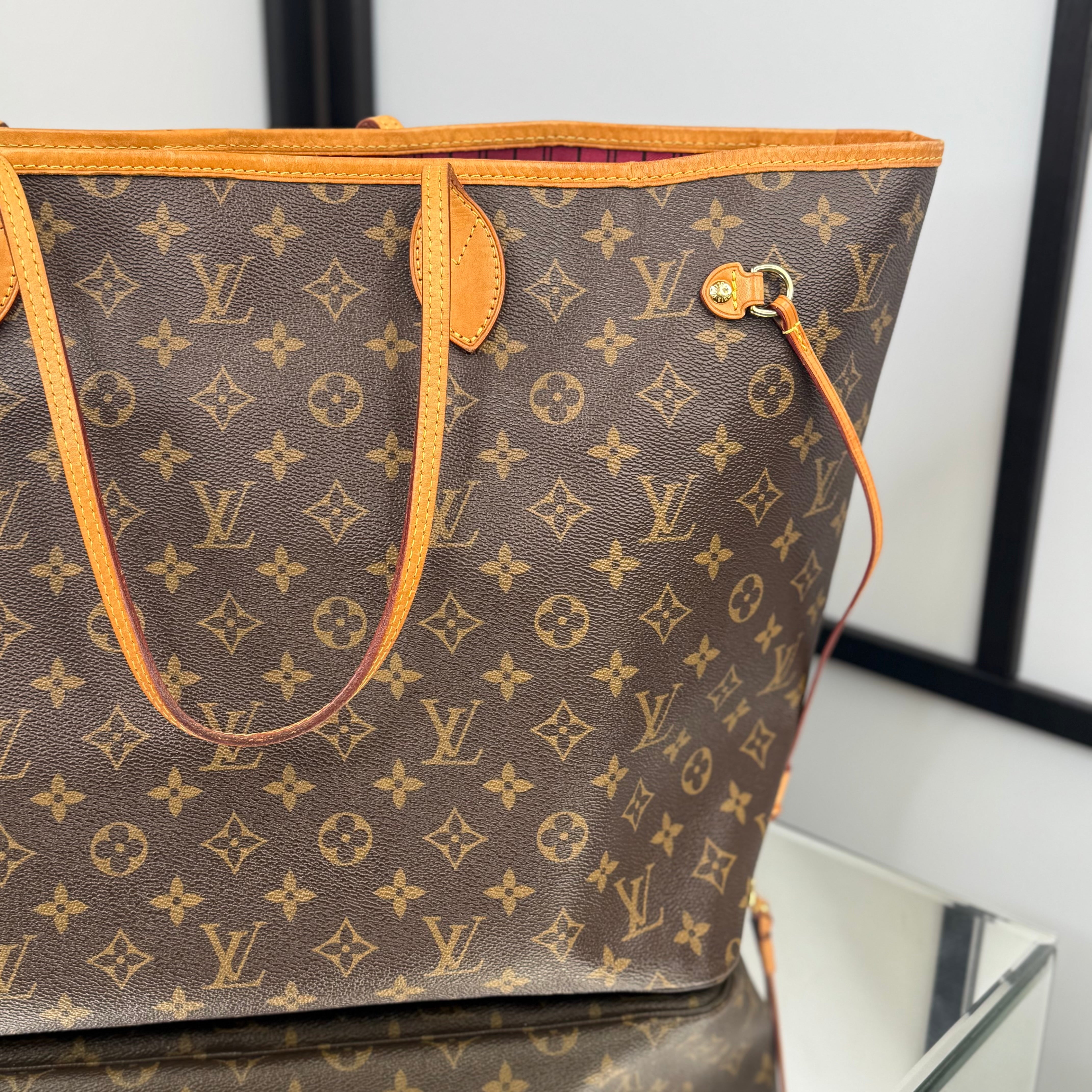 Louis Vuitton Monogram Neverfull GM Purple Interior