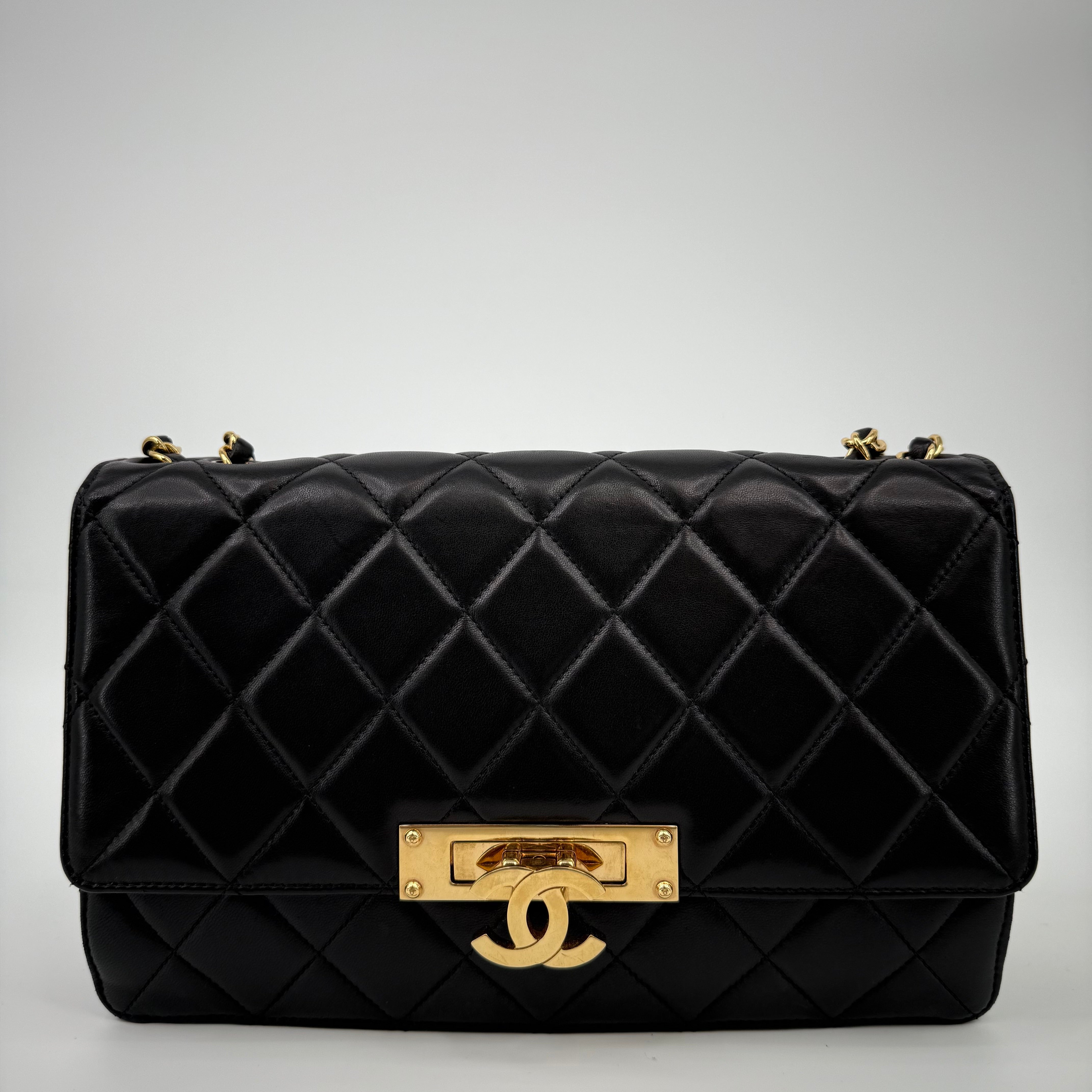 CHANEL Black Classic Flap Handbag