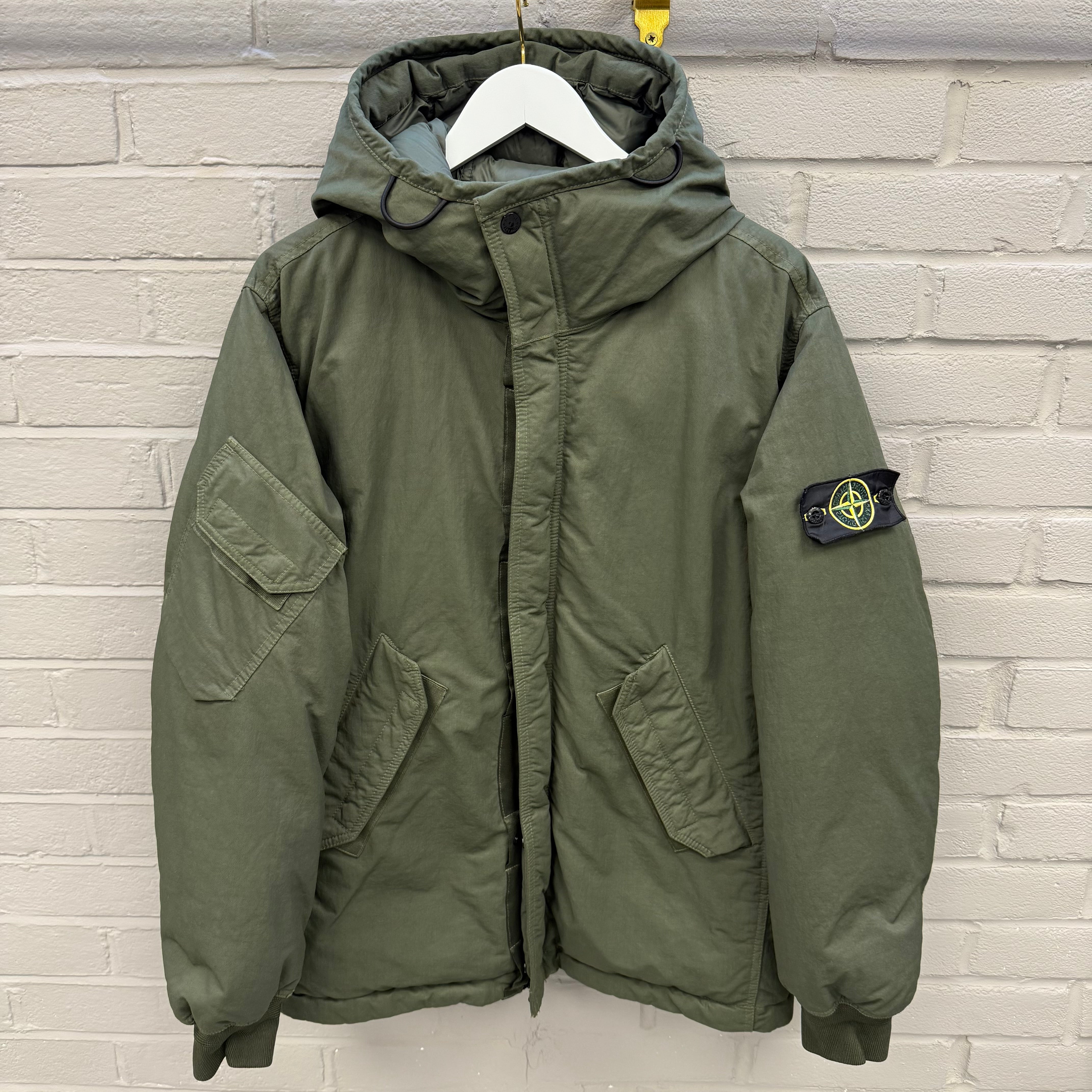 Stone Island Khaki Green Opaque Down TC Jacket