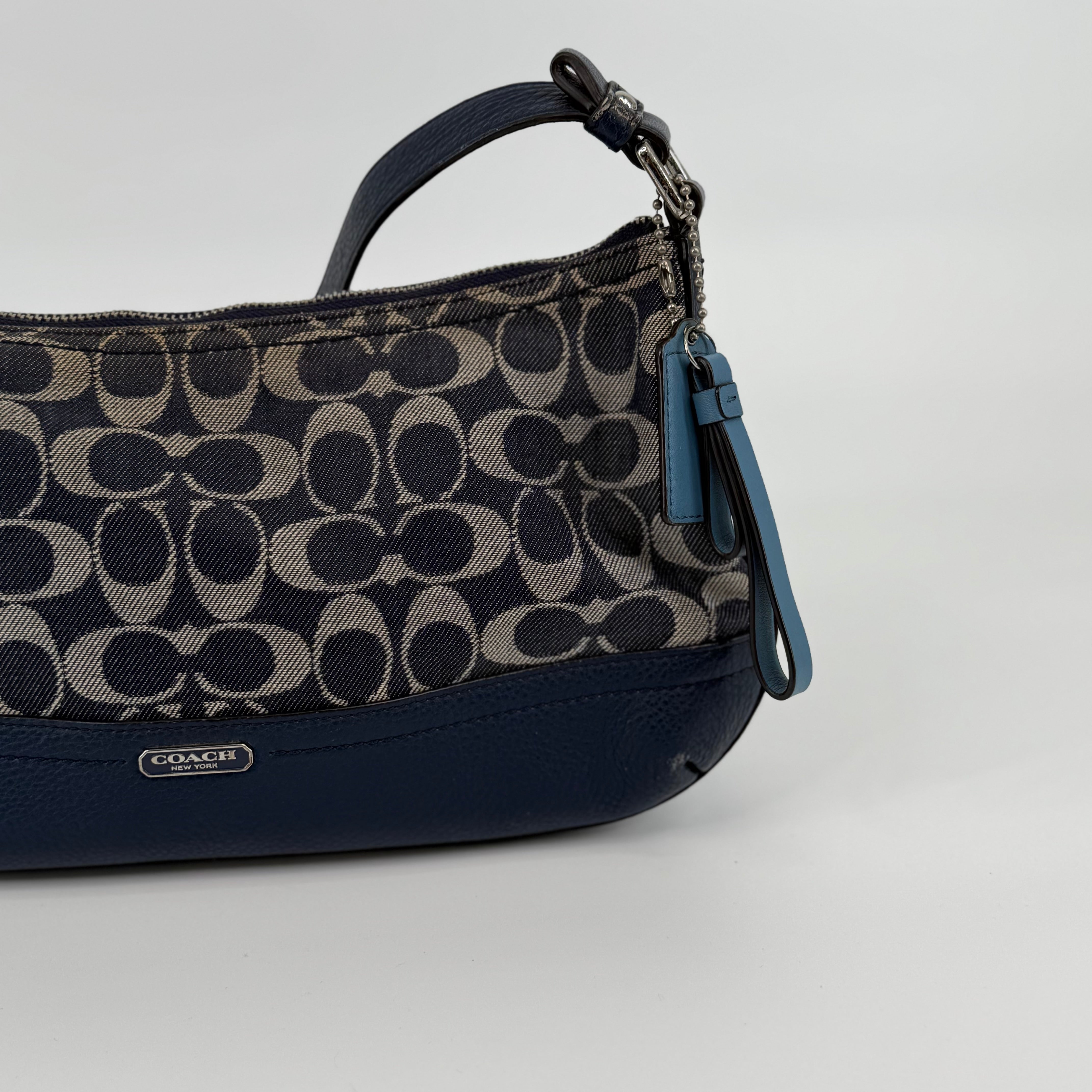 COACH Signature Denim Shoulder Bag
