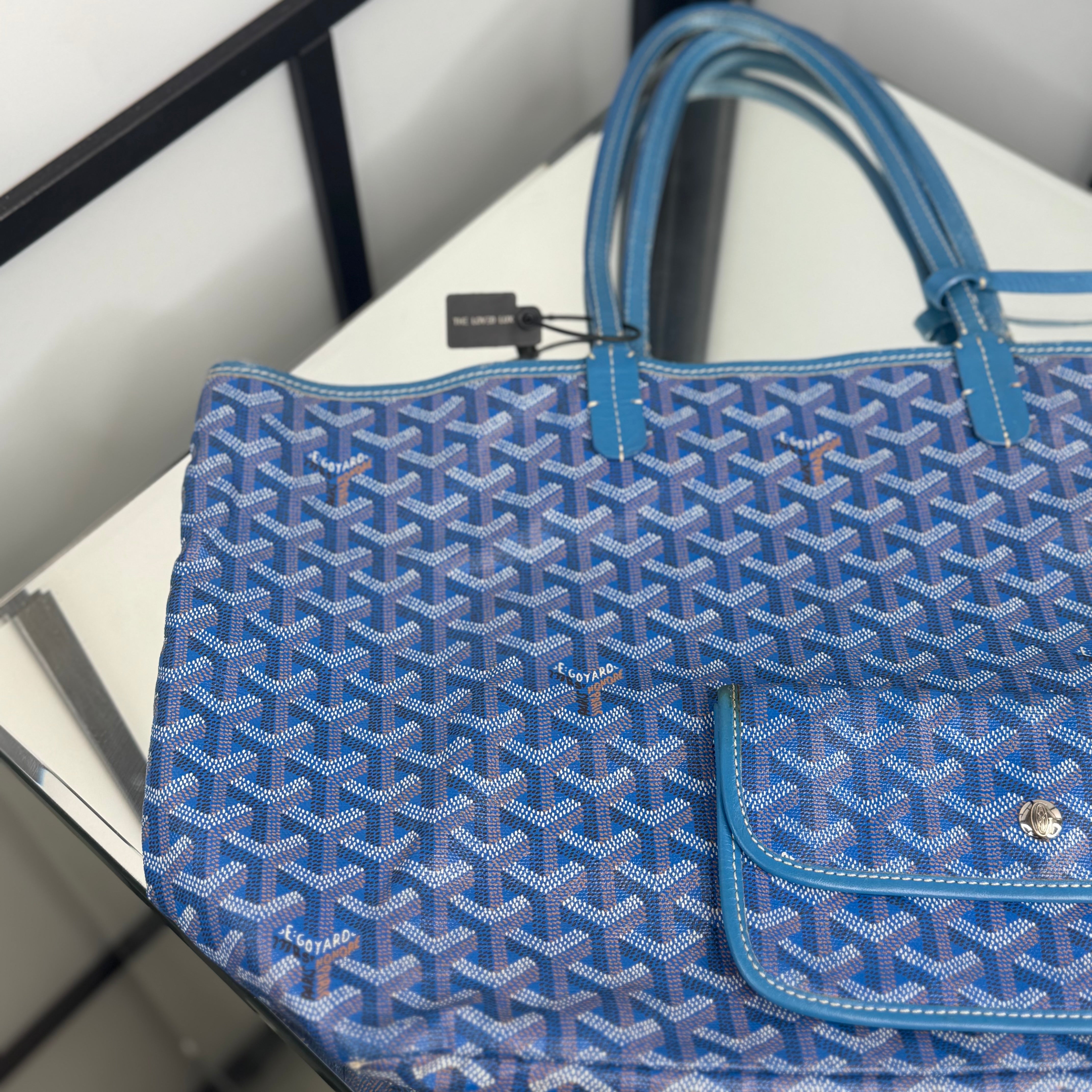 GOYARD Saint Louis Tote Bag Blue PM