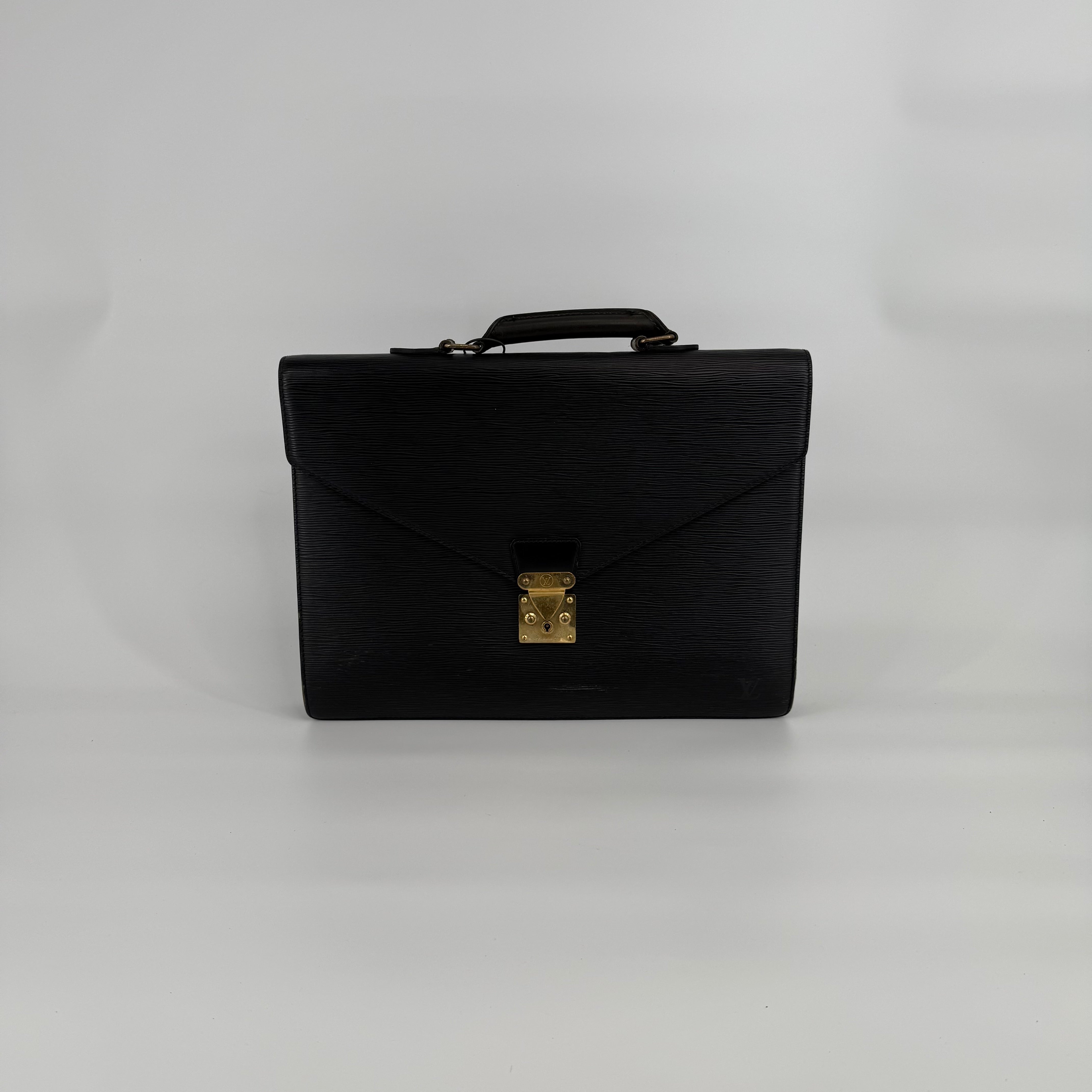 Louis Vuitton Epi Black Briefcase 40cm