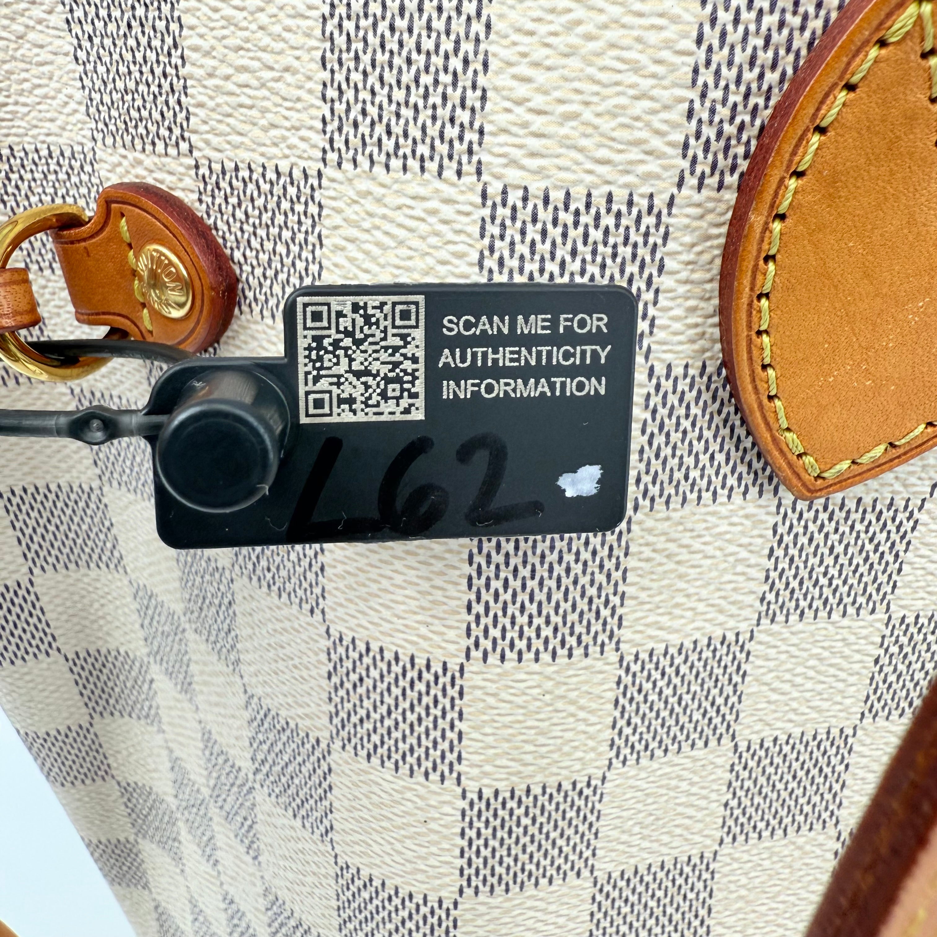 Louis Vuitton Damier Azur Pink Interior Neverfull MM With Pouch