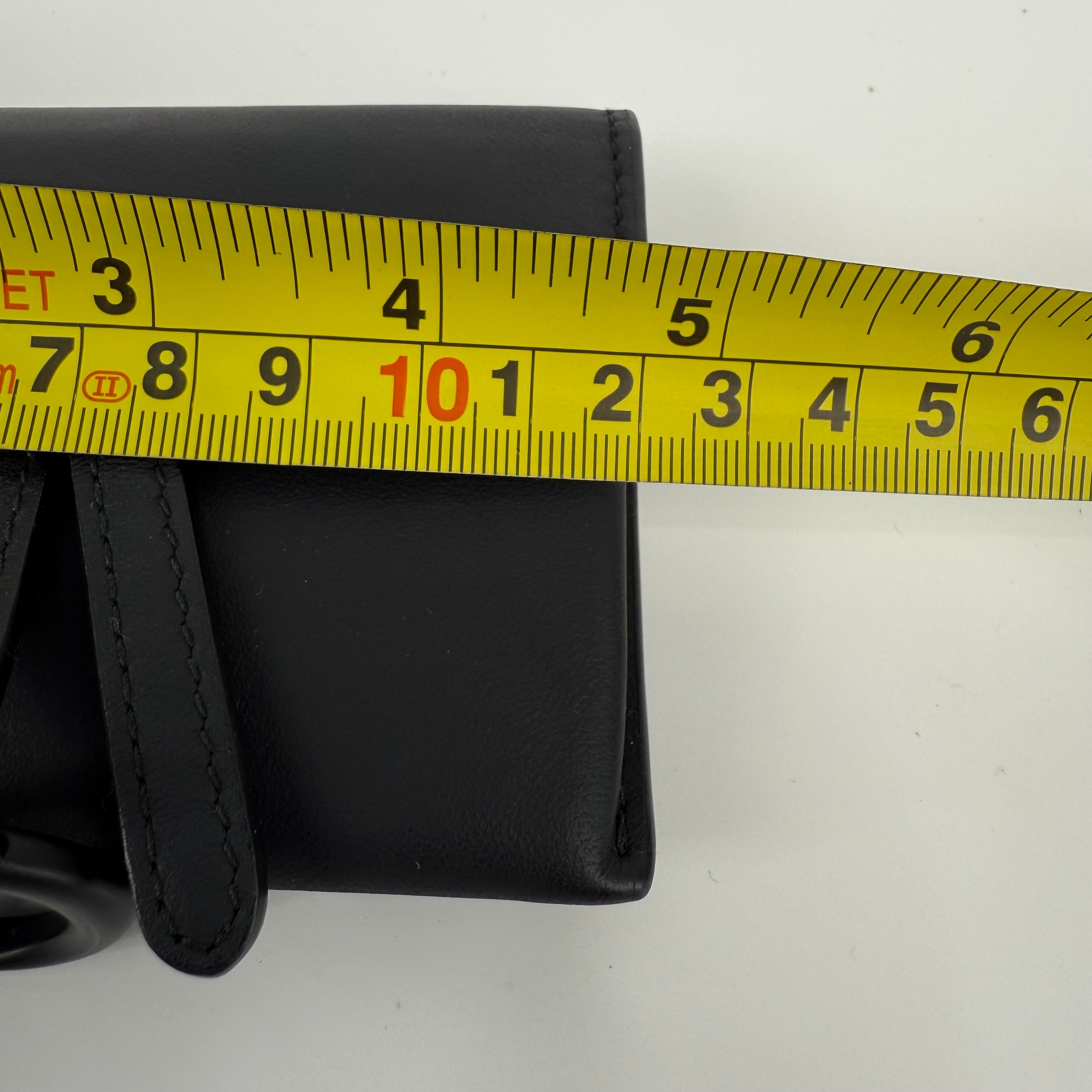 DIOR Black Saddle Wallet On Chain