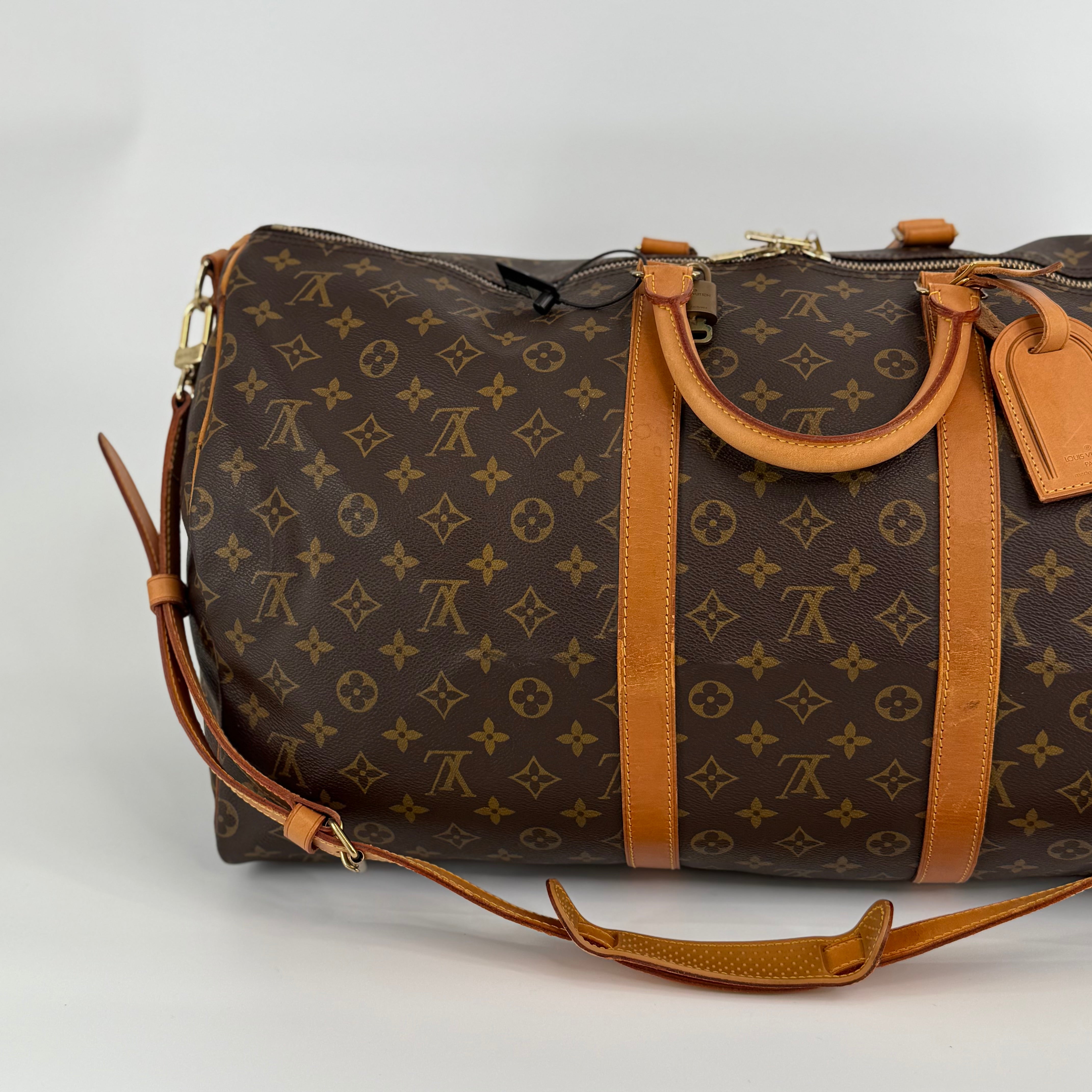 Louis Vuitton Monogram Keepall 55 With Strap