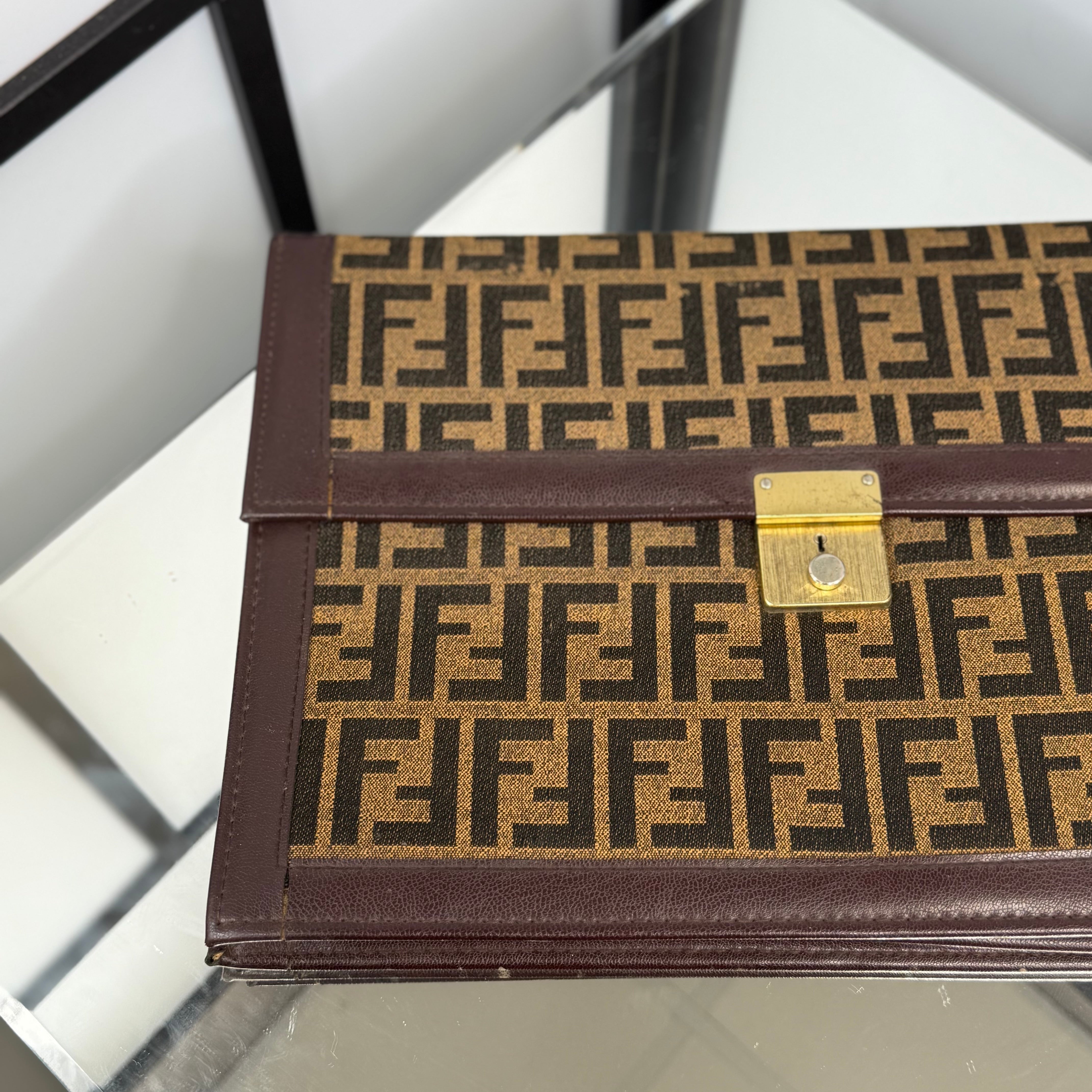 FENDI Zucca Clutch Bag