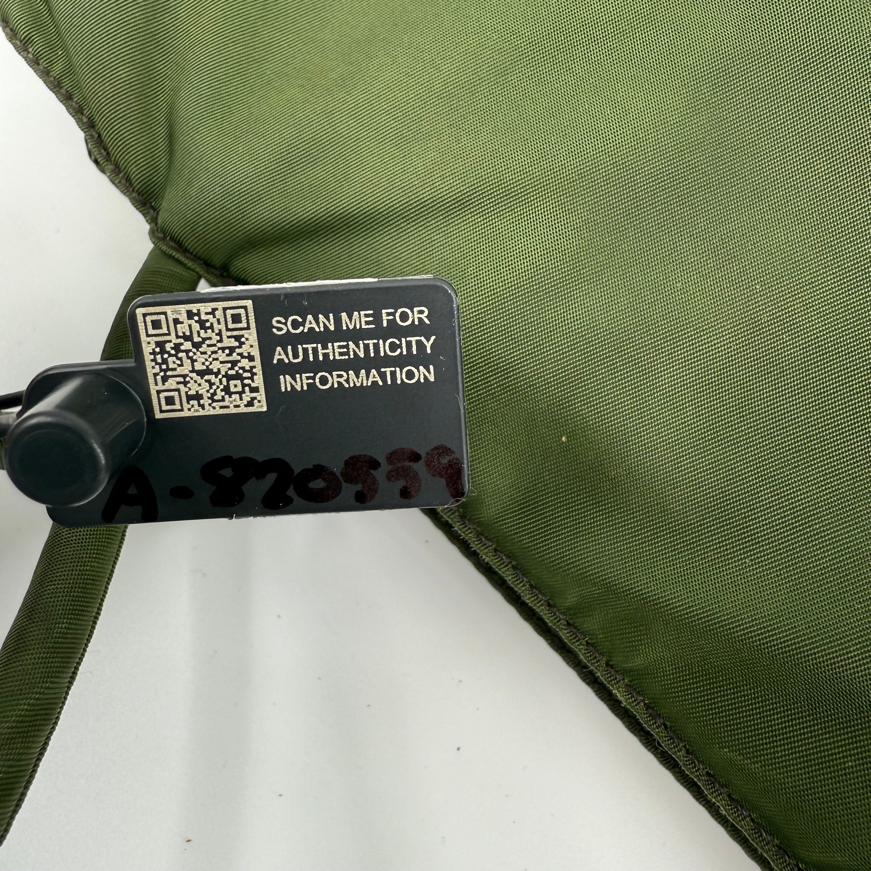 Prada Khaki Green Nylon Handbag