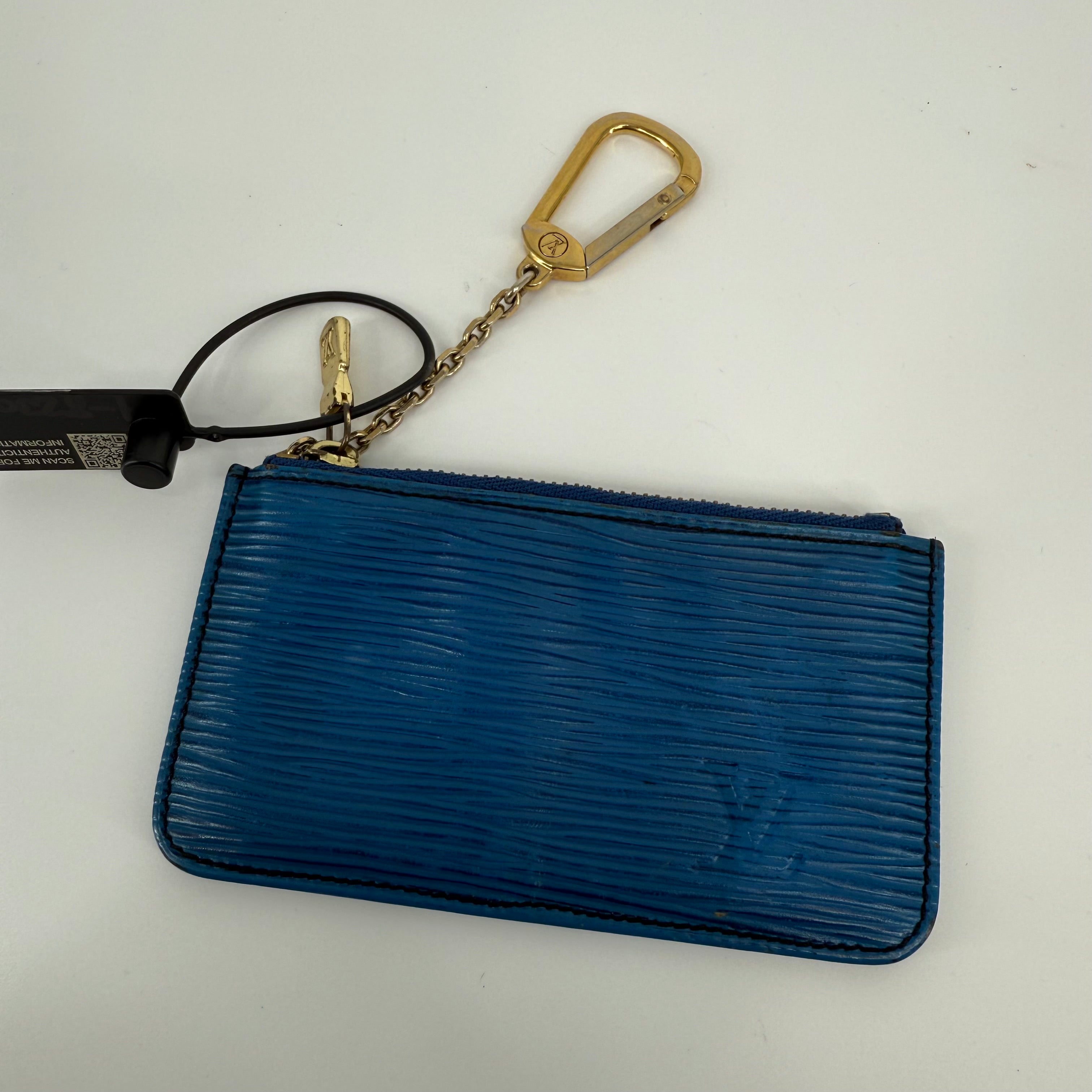 Louis Vuitton Epi Blue Coin Pouch