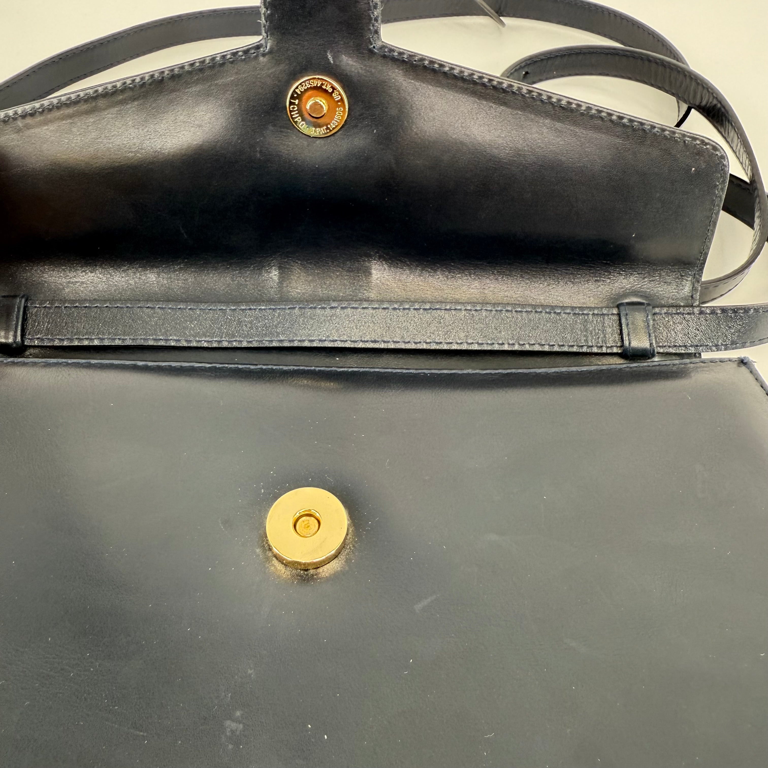 Salvatore Ferragamo Navy Mini Shoulder Crossbody Handbag