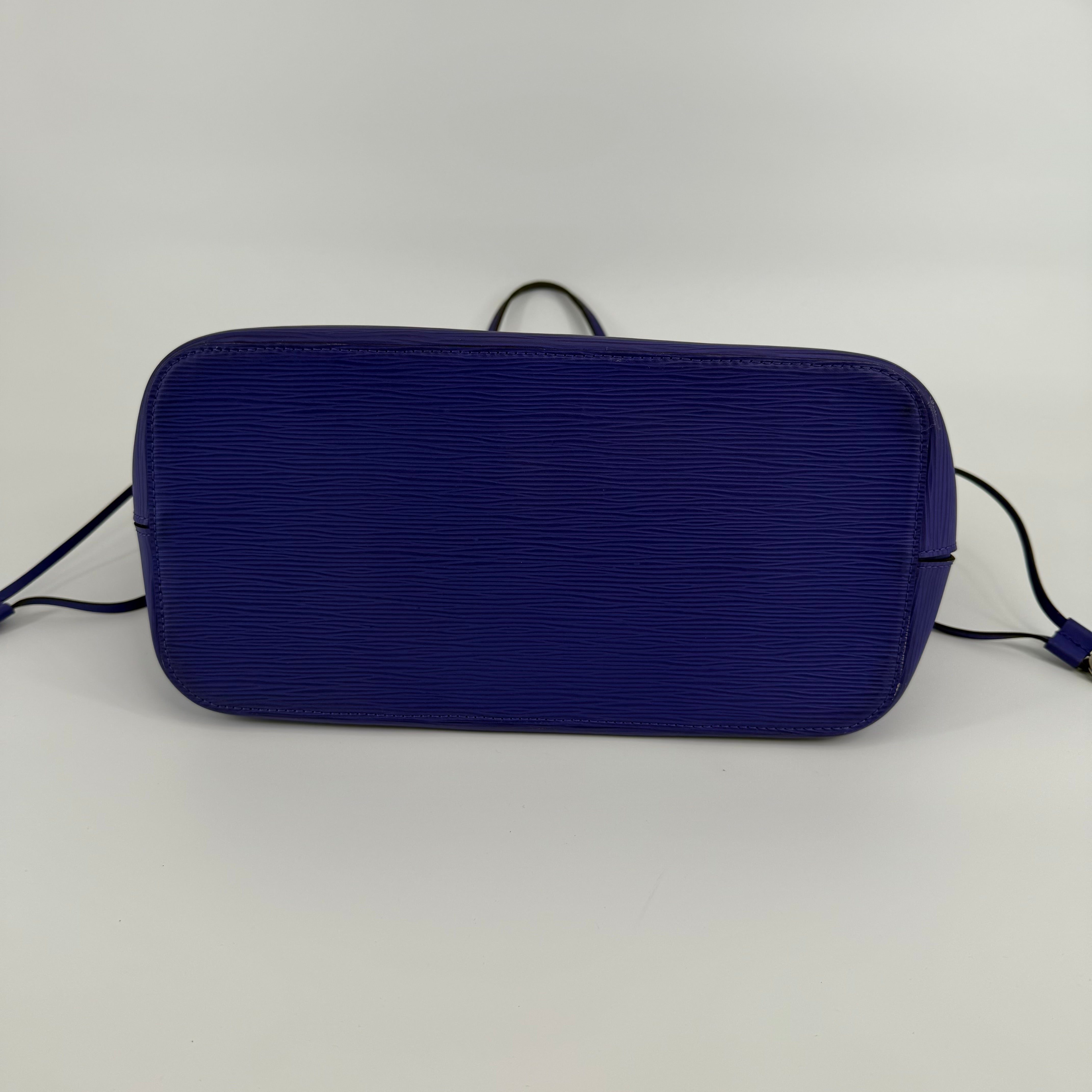Louis Vuitton Epi Purple Neverfull MM With Pouch