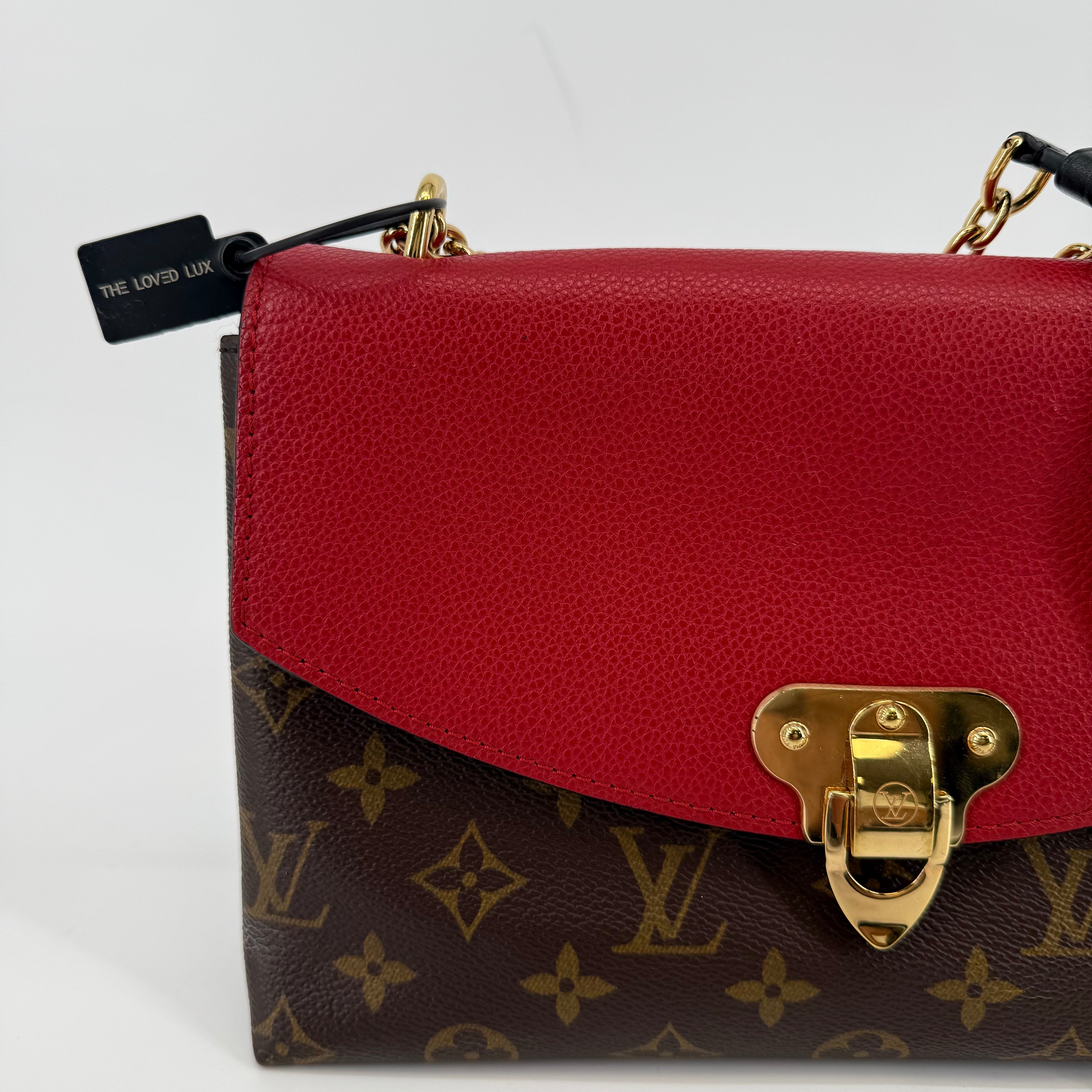 Louis Vuitton Cerise Monogram Saint Placide Handbag (L-438)
