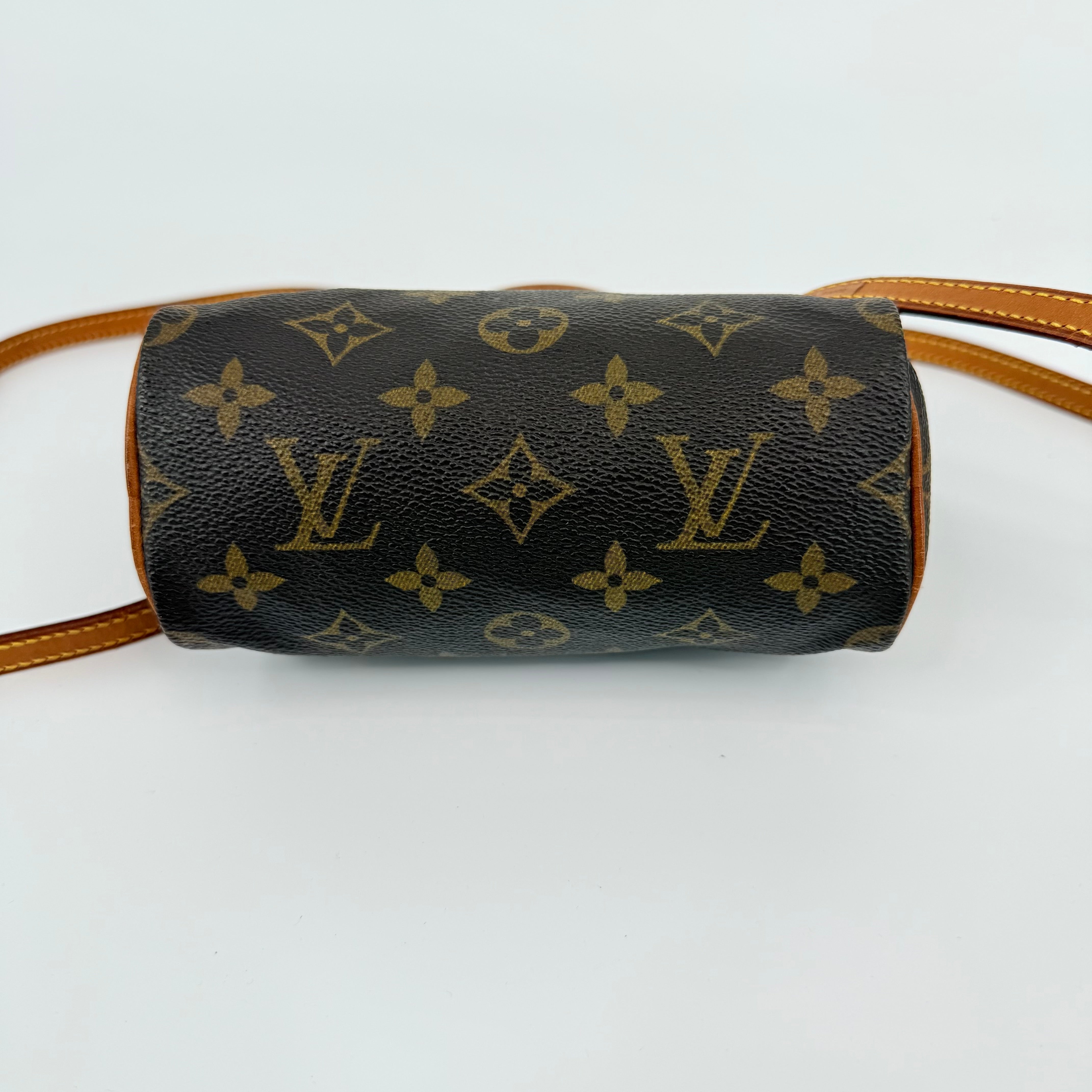Louis Vuitton Monogram Nano Speedy With Strap