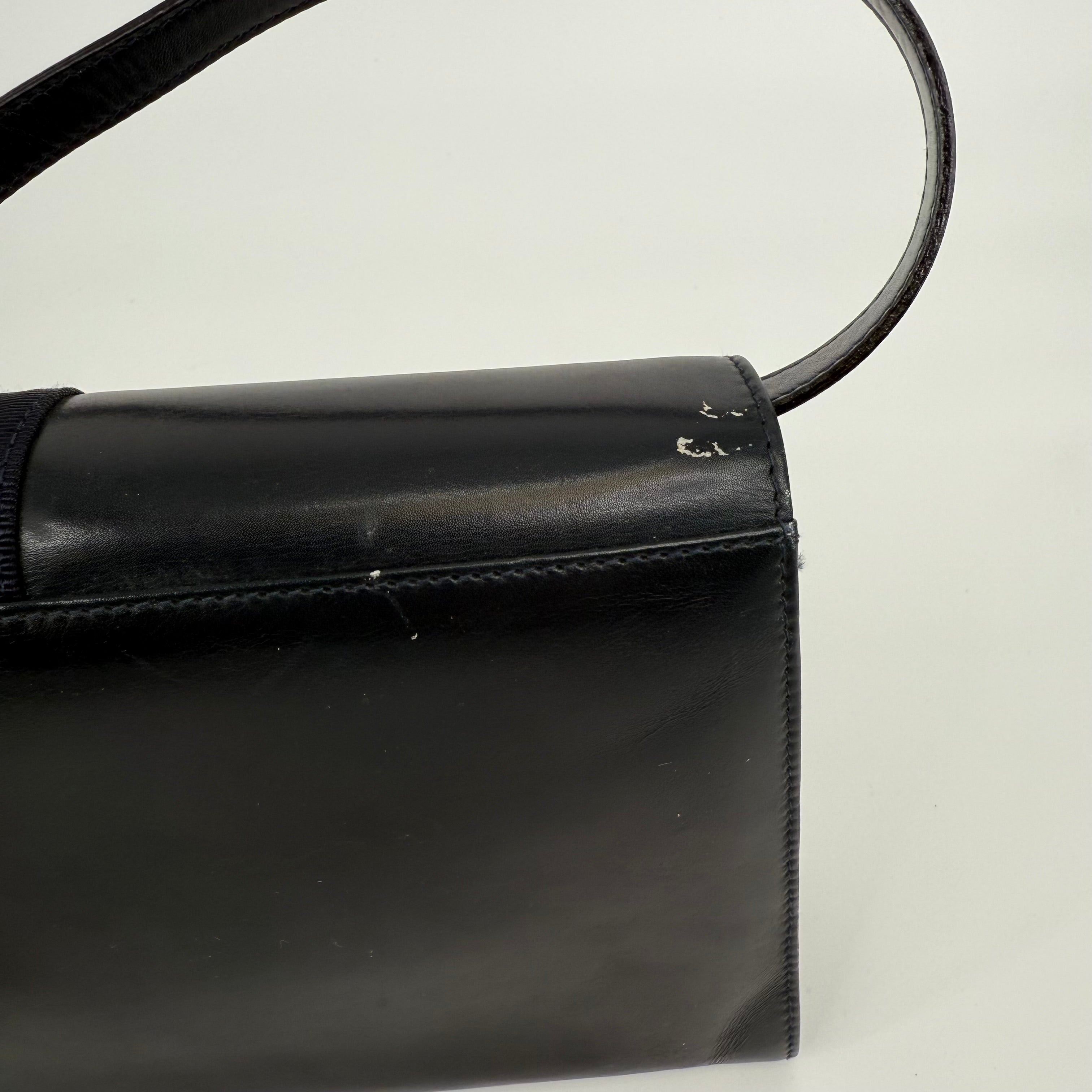 Salvatore Ferragamo Navy Mini Shoulder Crossbody Handbag