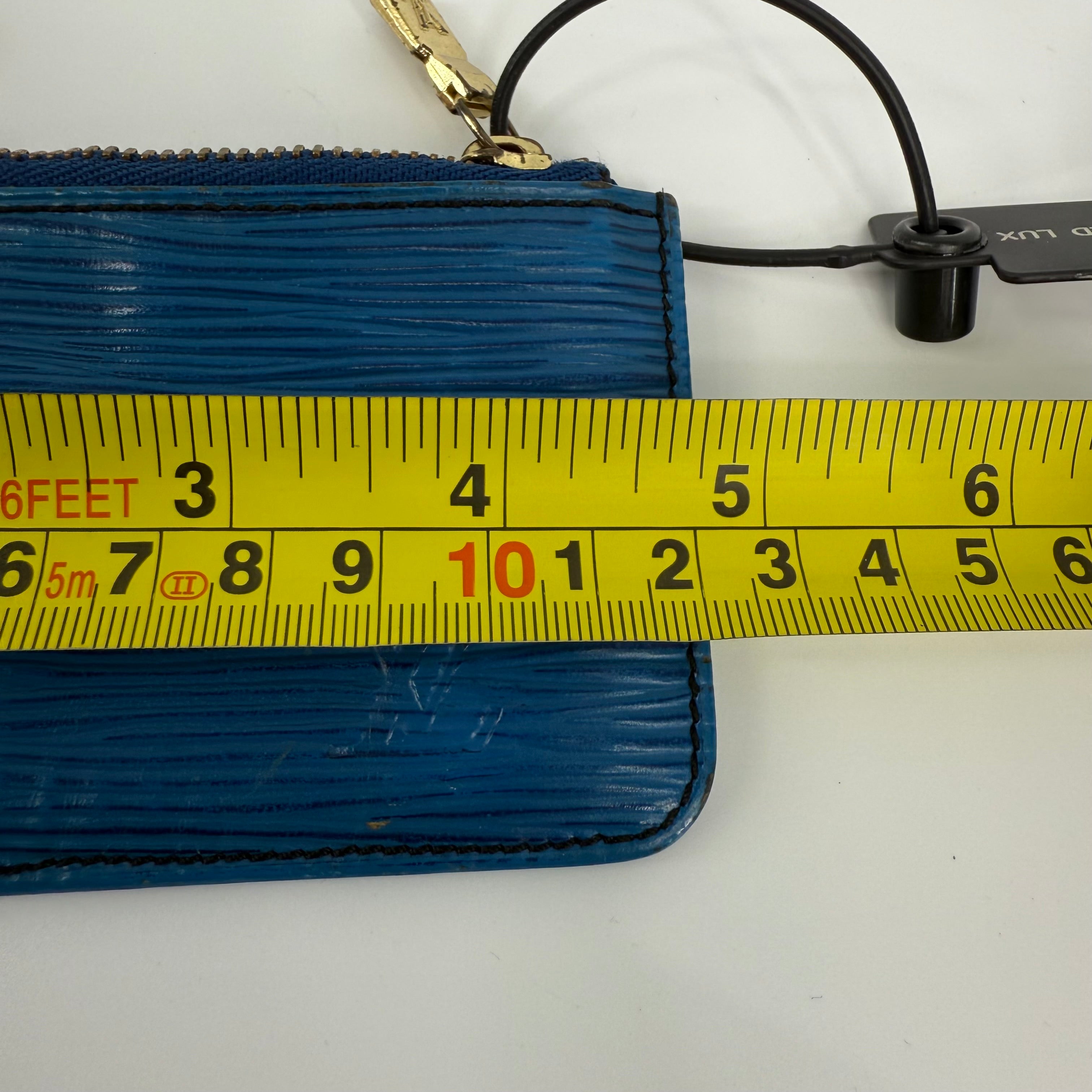 Louis Vuitton Epi Blue Coin Pouch