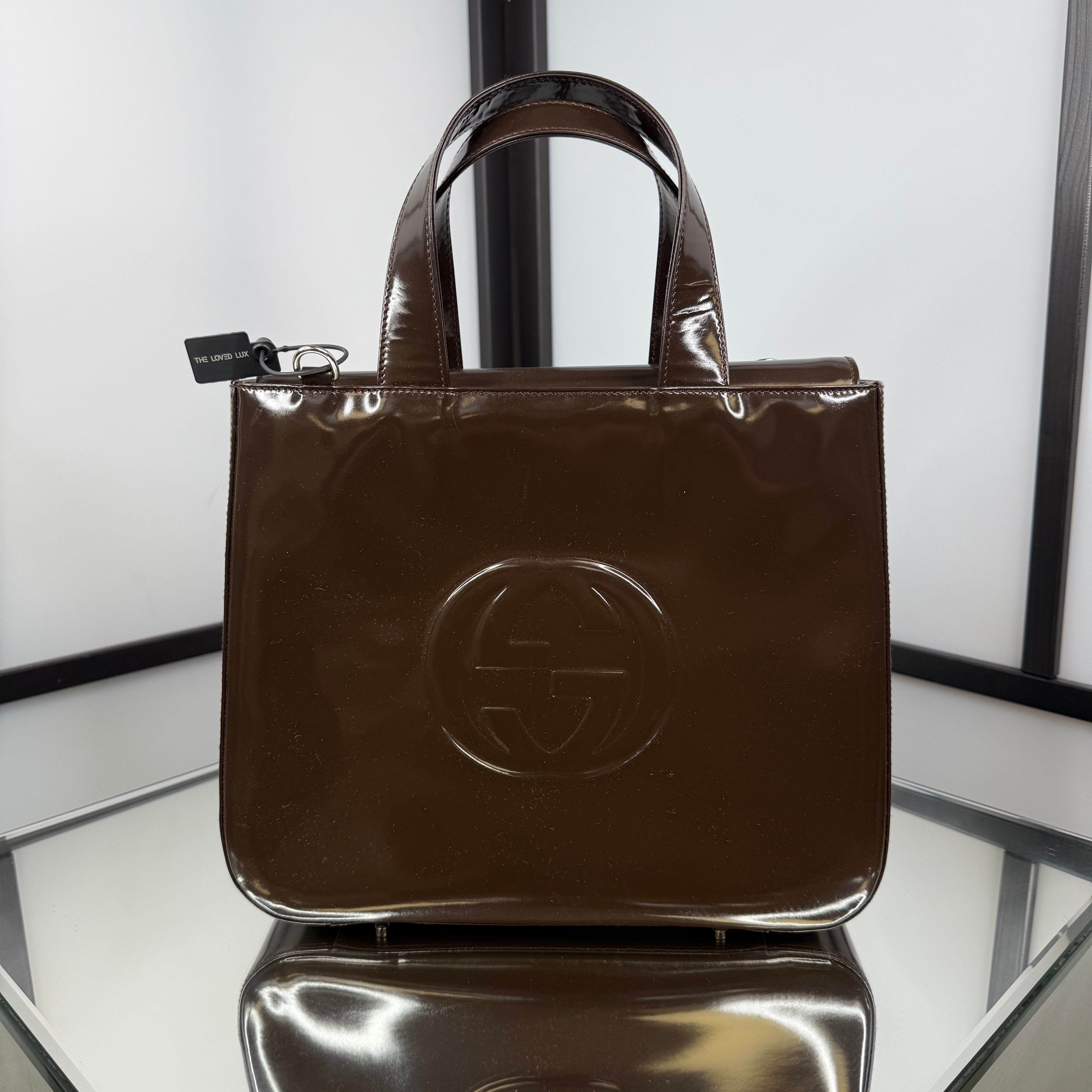 GUCCI Patent Leather HandBag