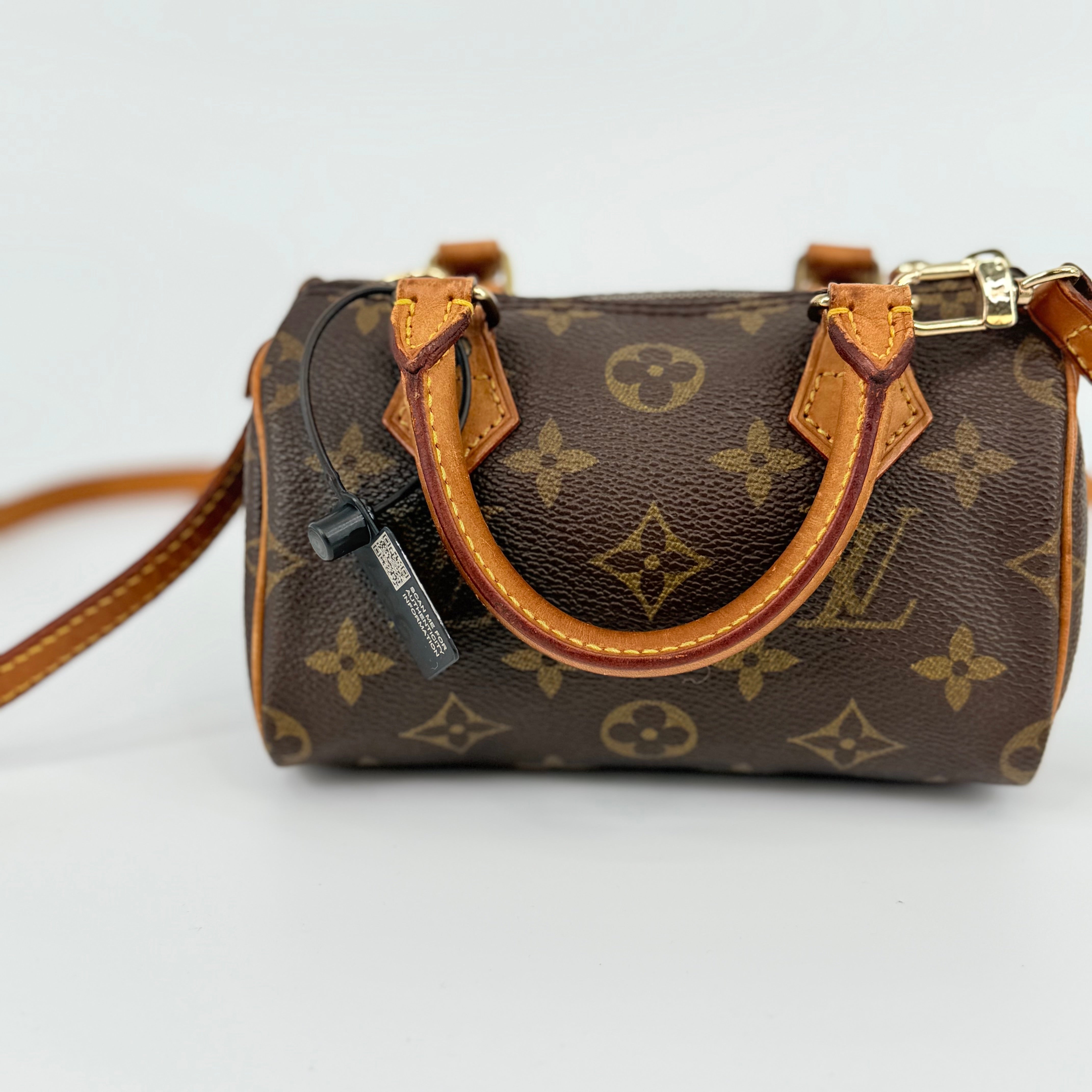 Louis Vuitton Monogram Nano Speedy With Strap