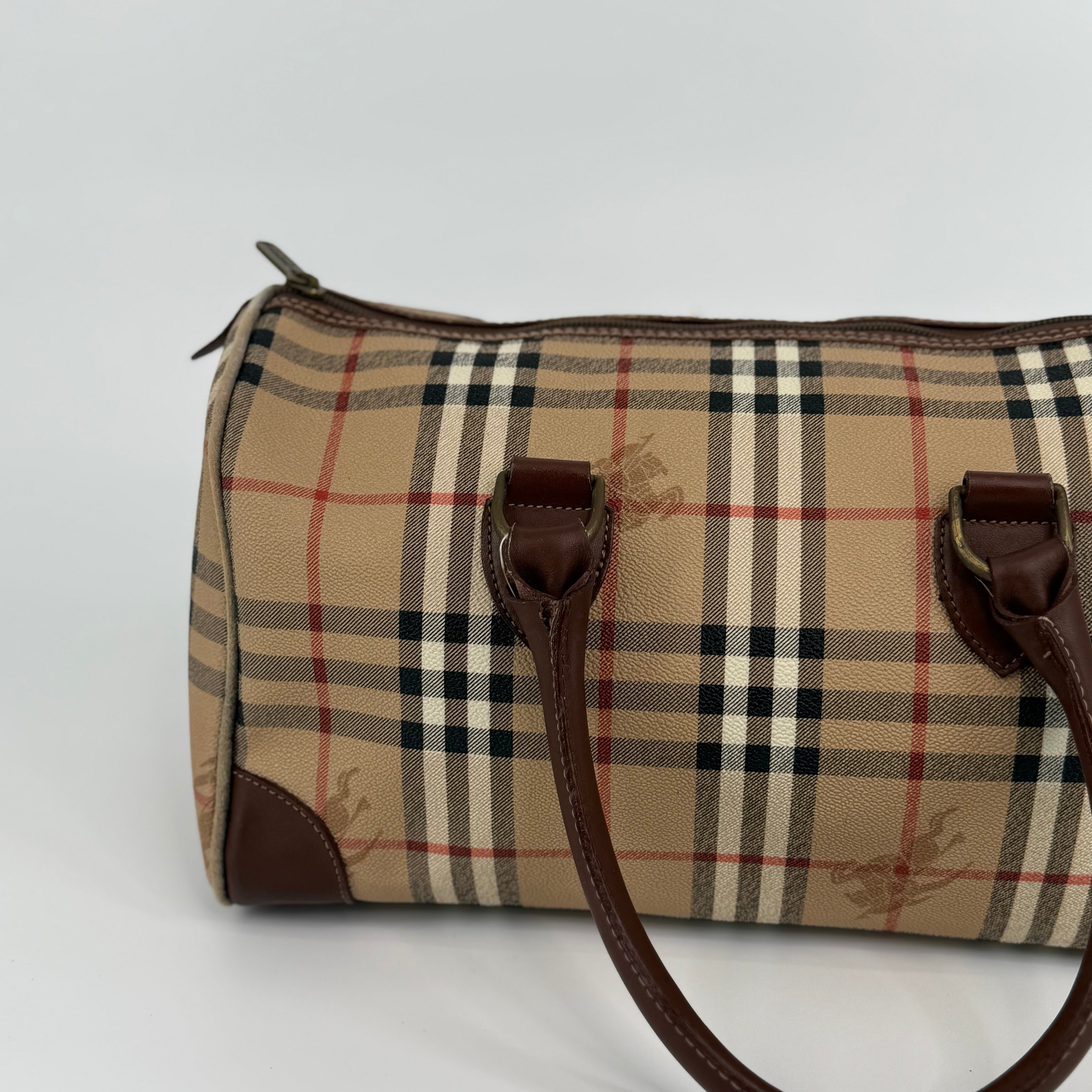 Burberry Nova Check Boston Bag