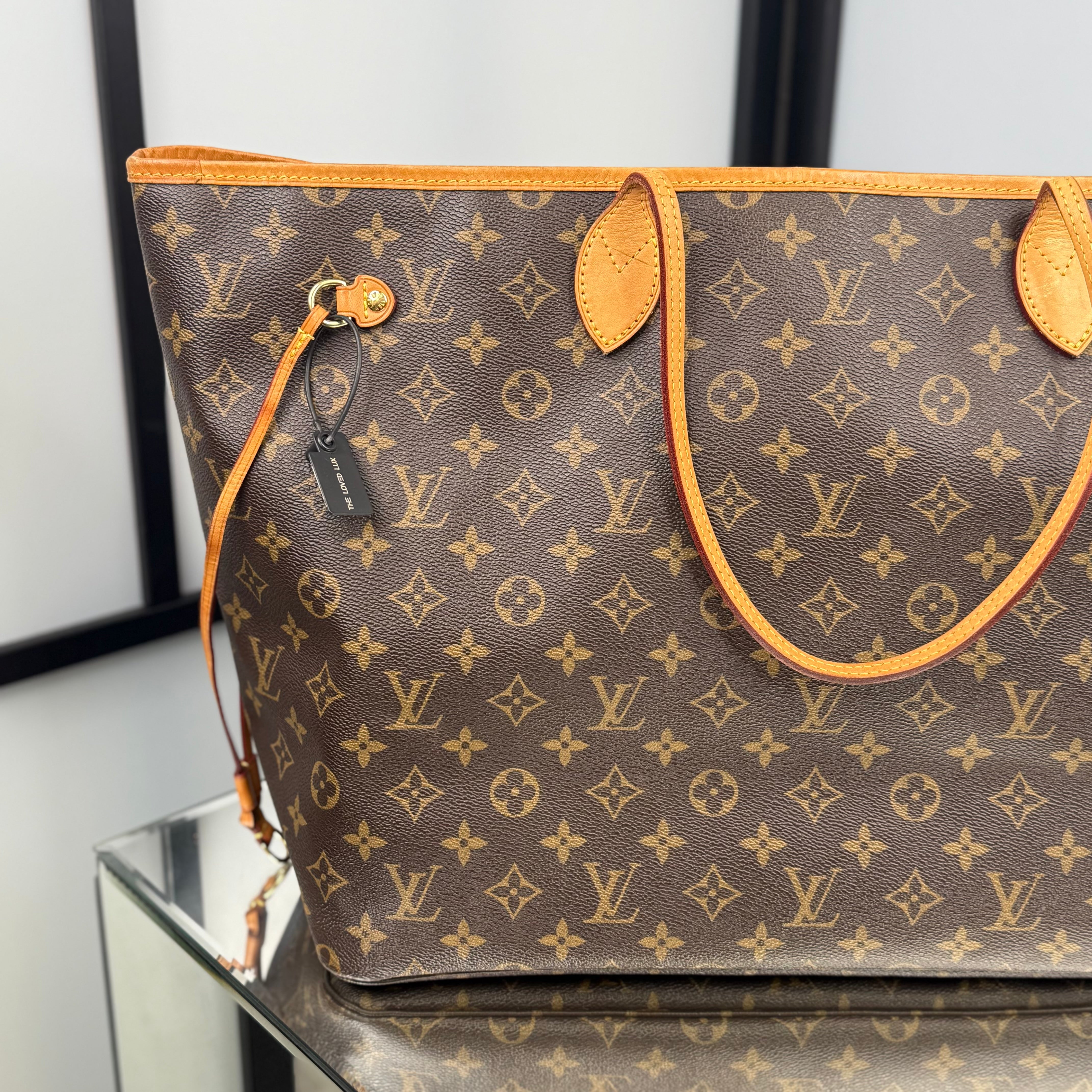 Louis Vuitton Monogram Neverfull GM Purple Interior