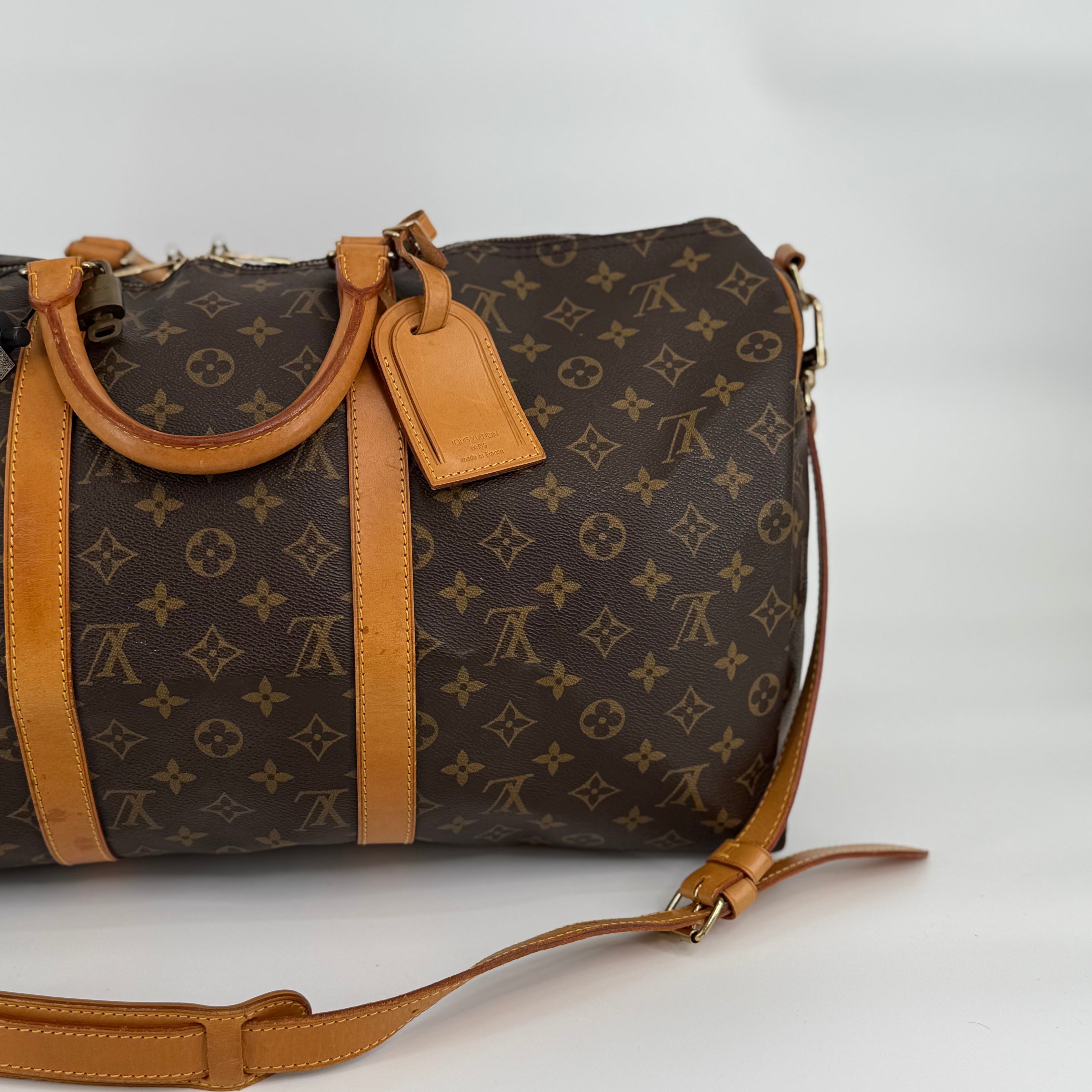 Louis Vuitton Monogram Keepall 50 With Strap