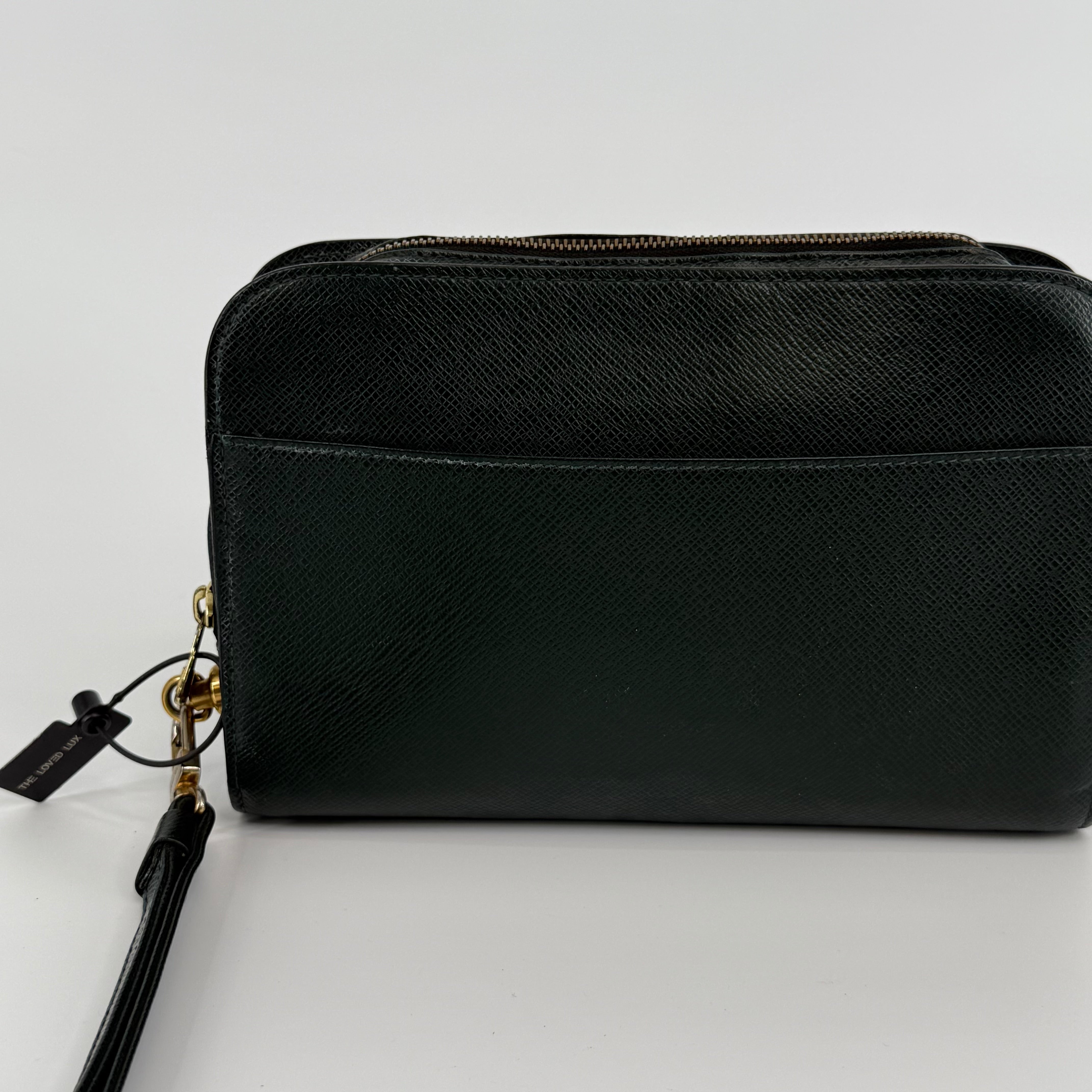 Louis Vuitton Taiga Green Washbag